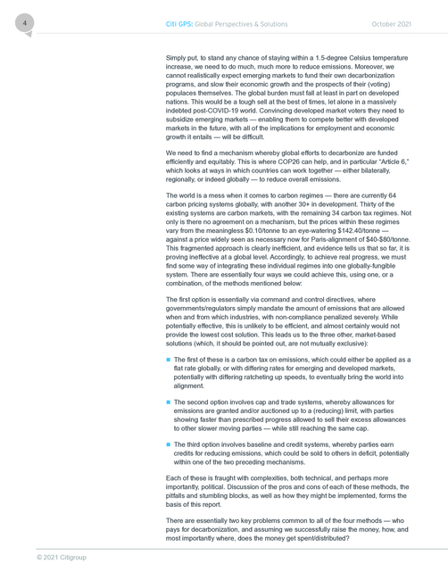 花旗银行(Citi GPS):全球碳市场报告(英文版)