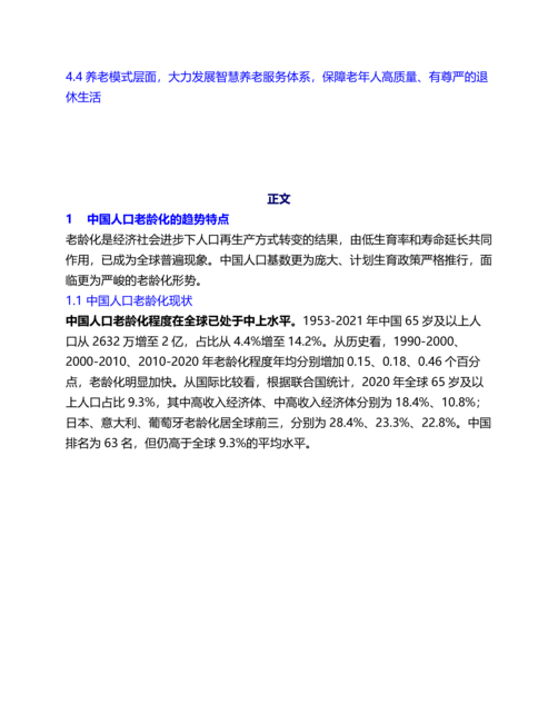 泽平宏观:老龄化研究报告2022