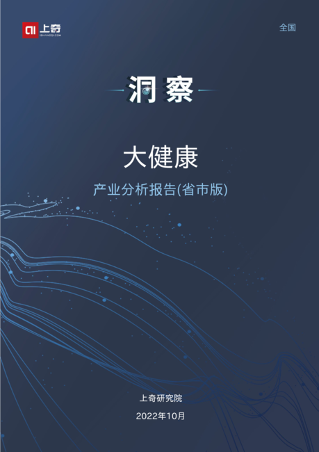 2022大健康产业分析报告