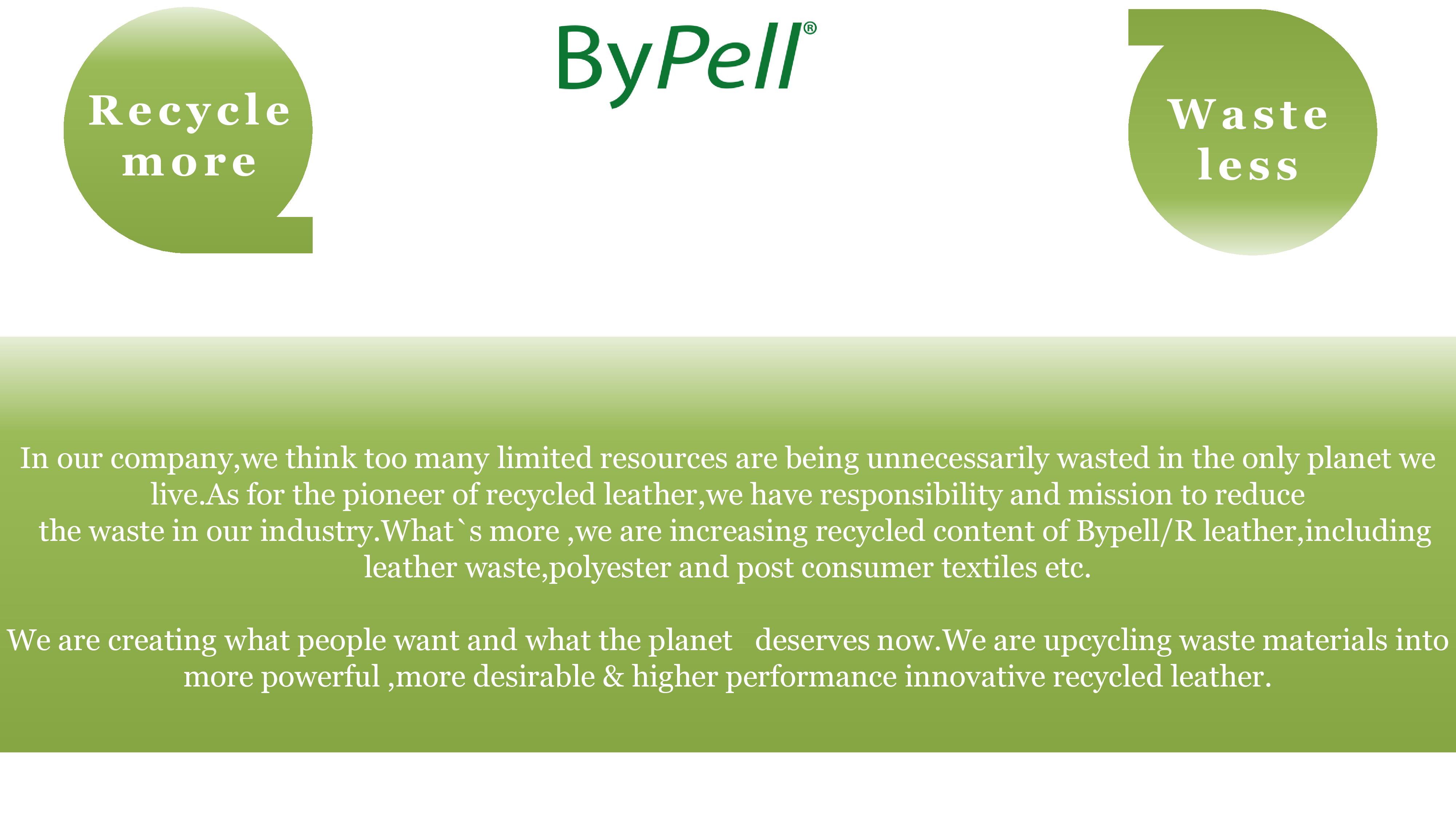 Bypell一种清洁的水刺技术可持续材料