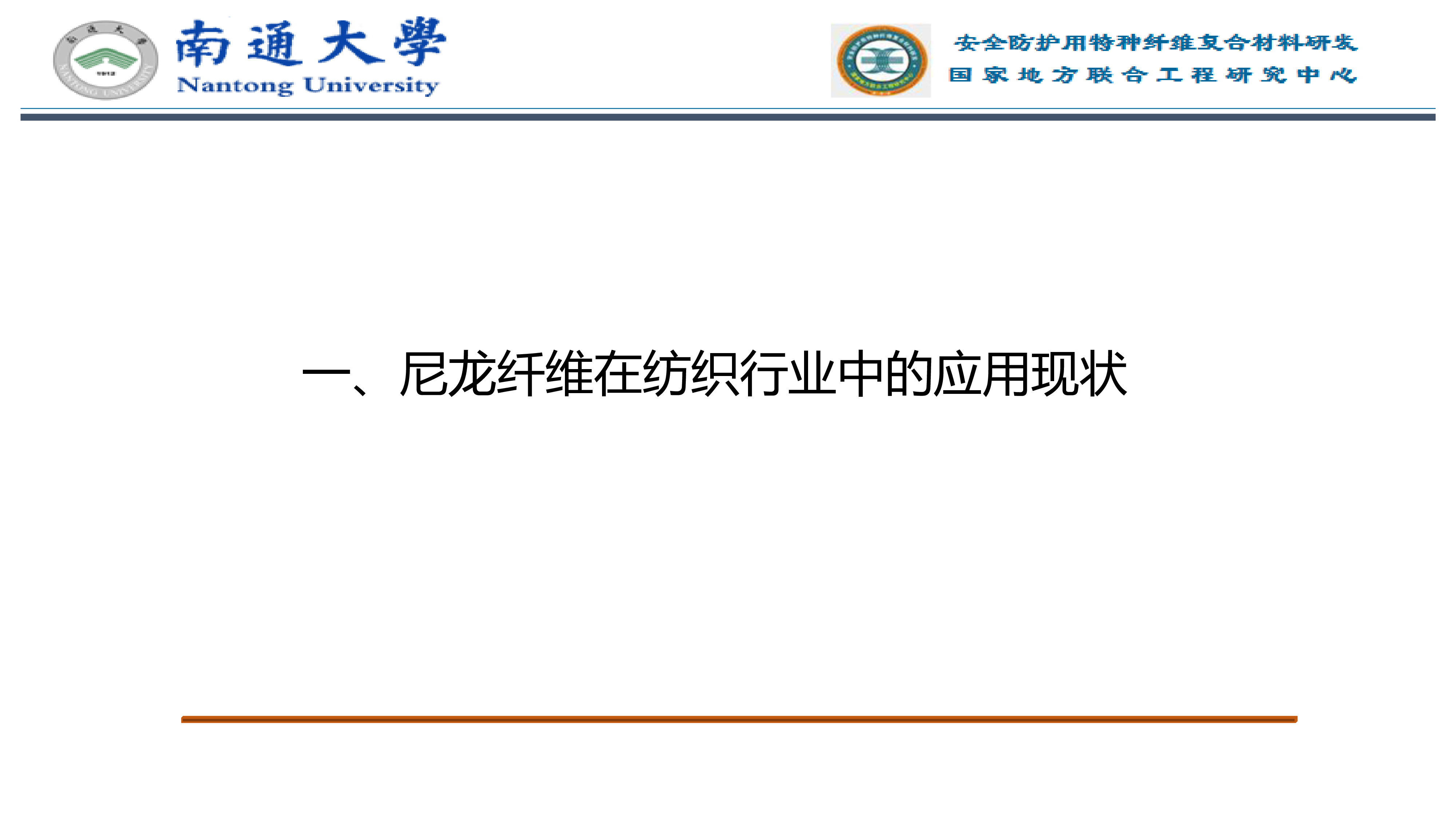 南通大学尼龙纤维新材料的开发与应用简化版