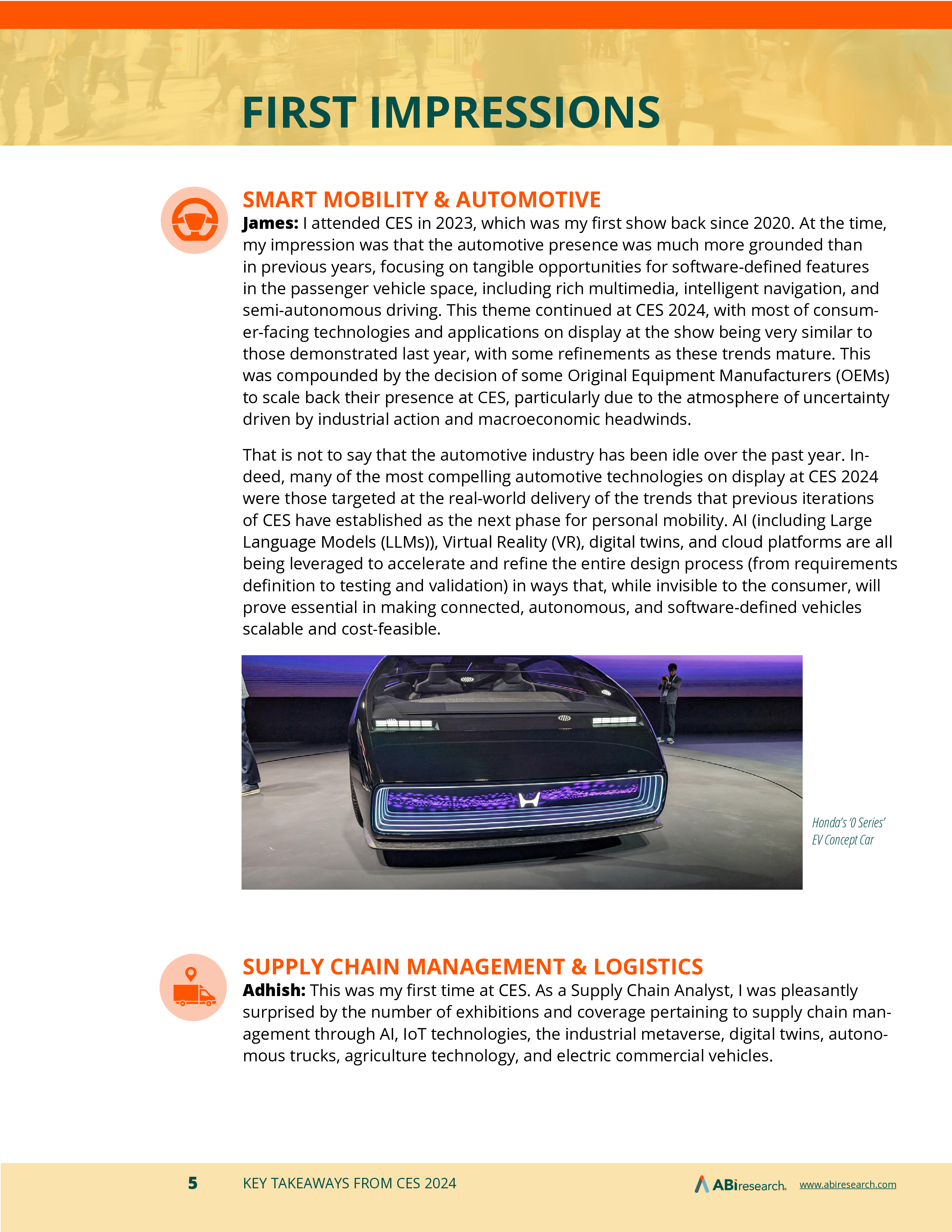 ABIResearch2024年国际消费电子展CES关键要点白皮书英文版13页