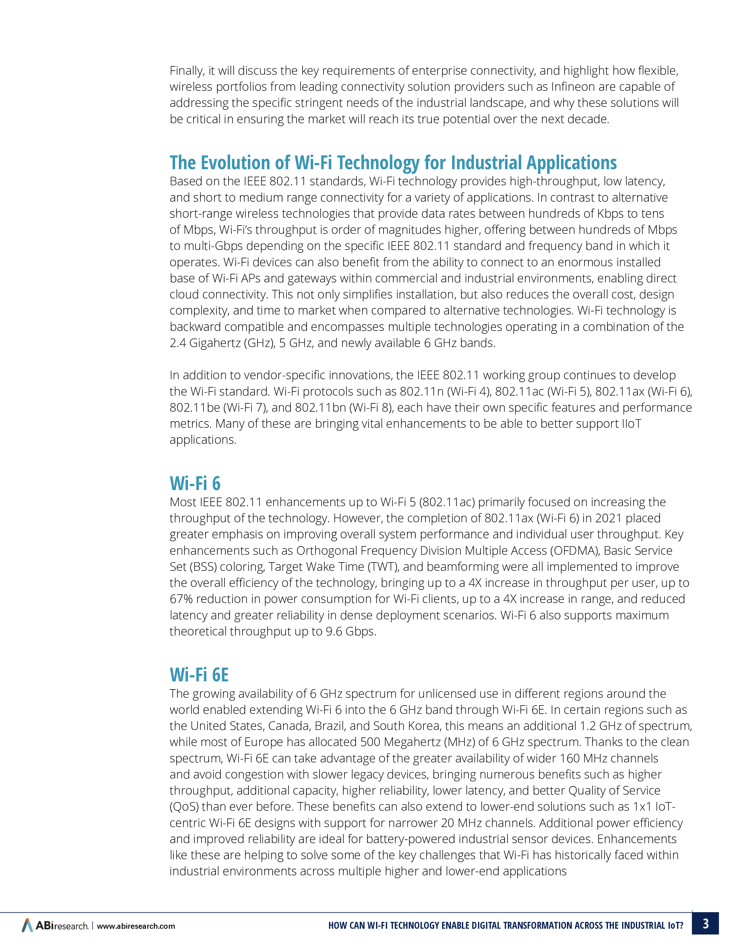 ABIResearchInfineon2024WI-FI技术如何推动工业物联网的数字化转型白皮书英文版20页