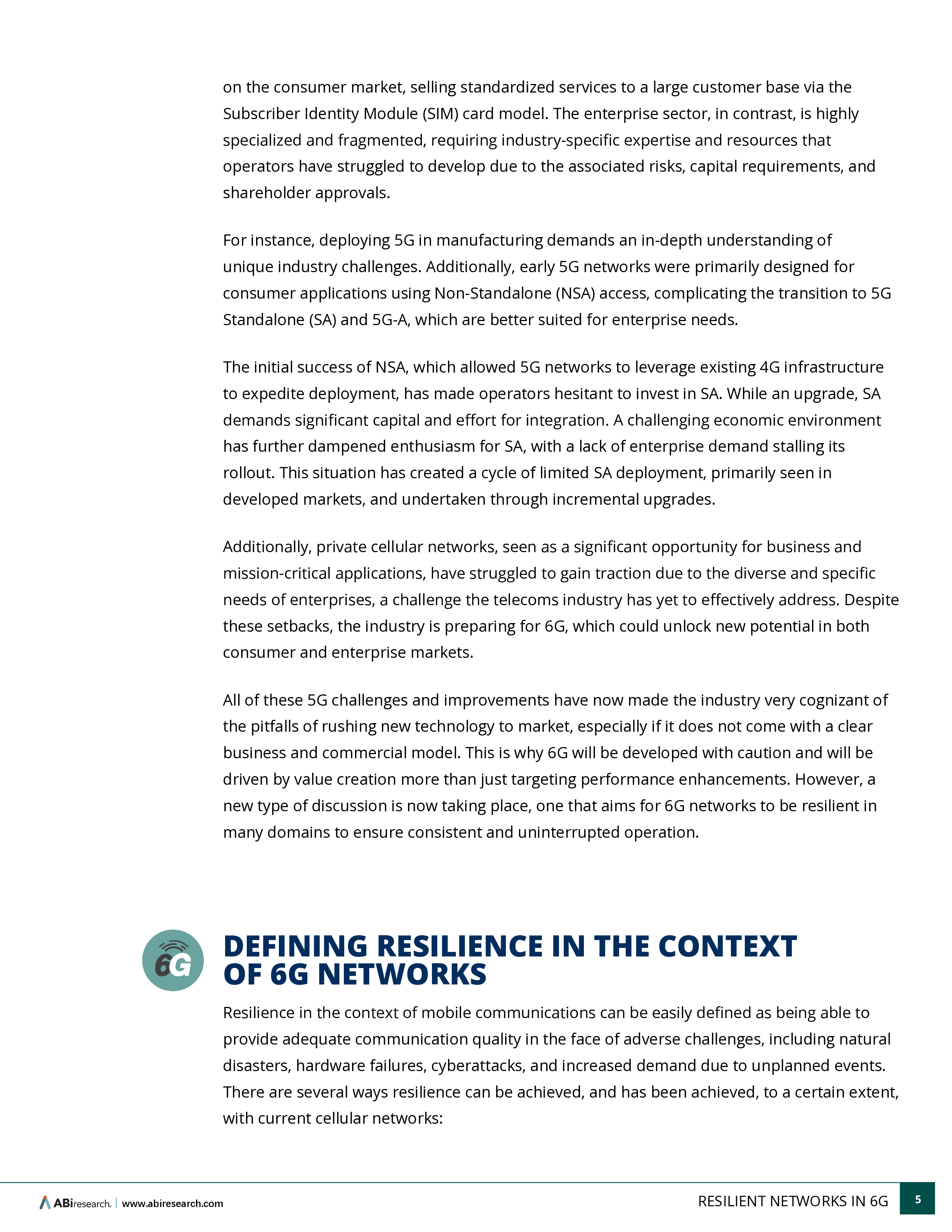 ABI_ResearchWorld2024年6G弹性网络报告英文版14页