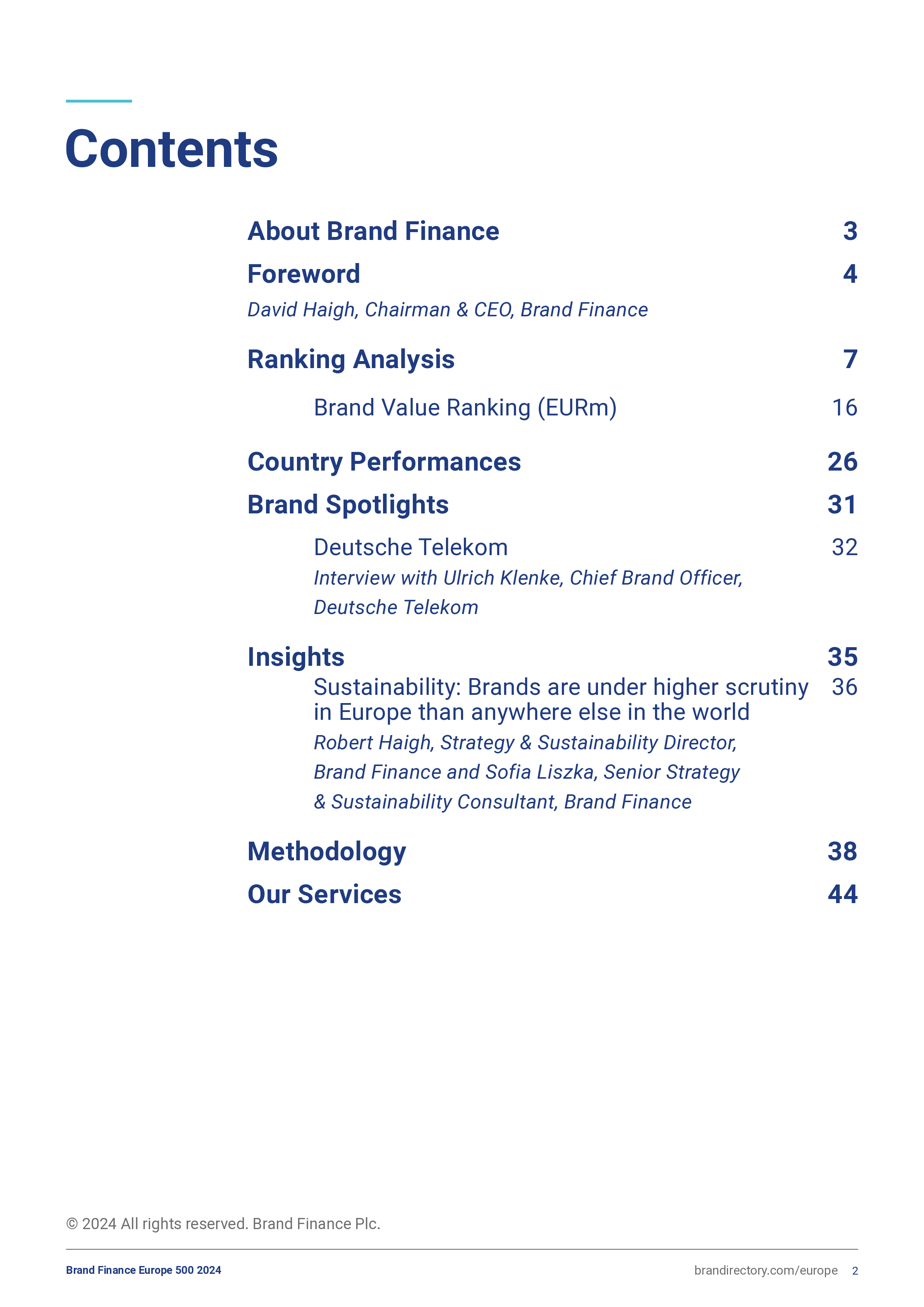 BrandFinance2024欧洲品牌价值500强报告英文版53页