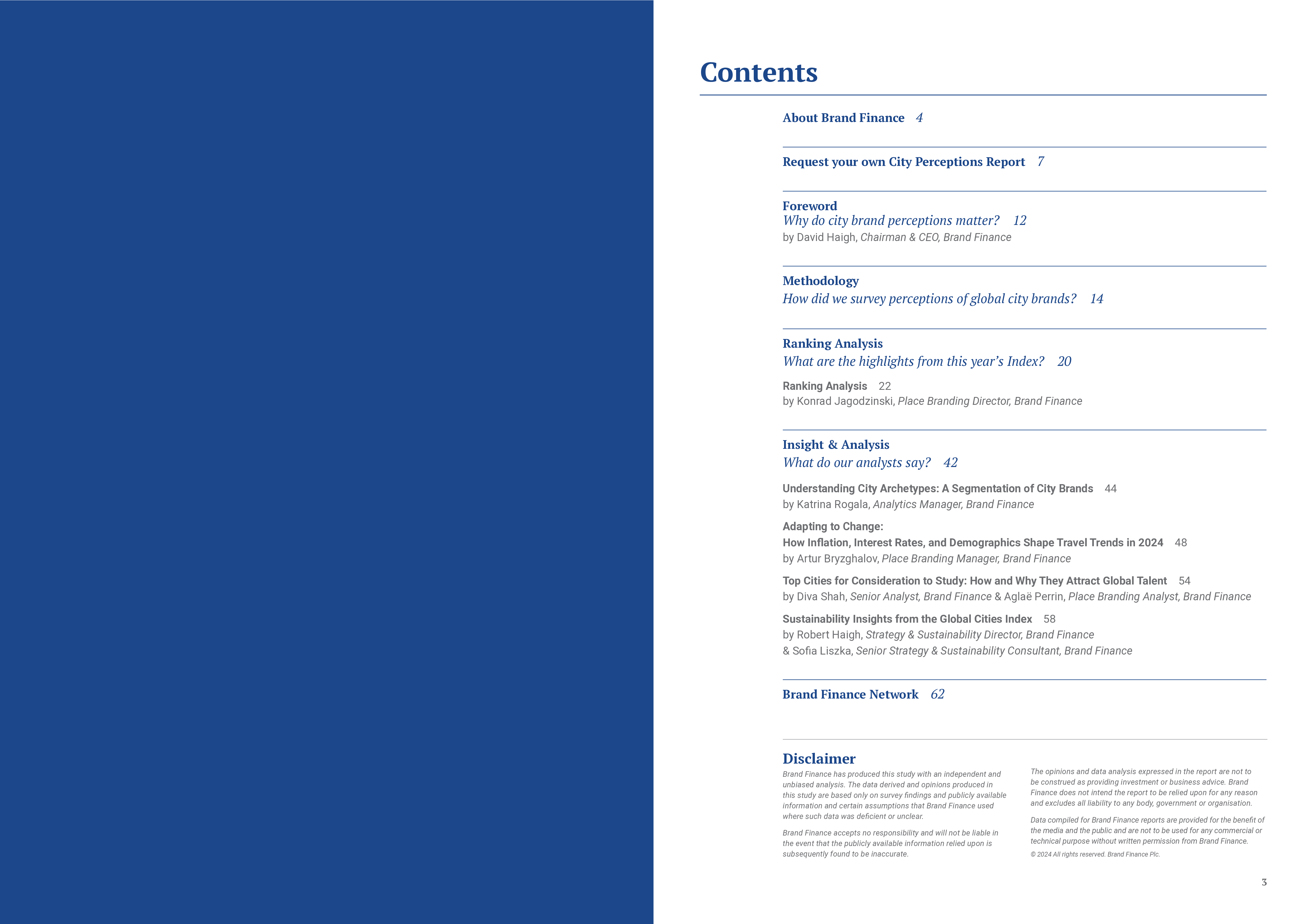 品牌金融BrandFinance2024年全球城市品牌指数报告英文版33页