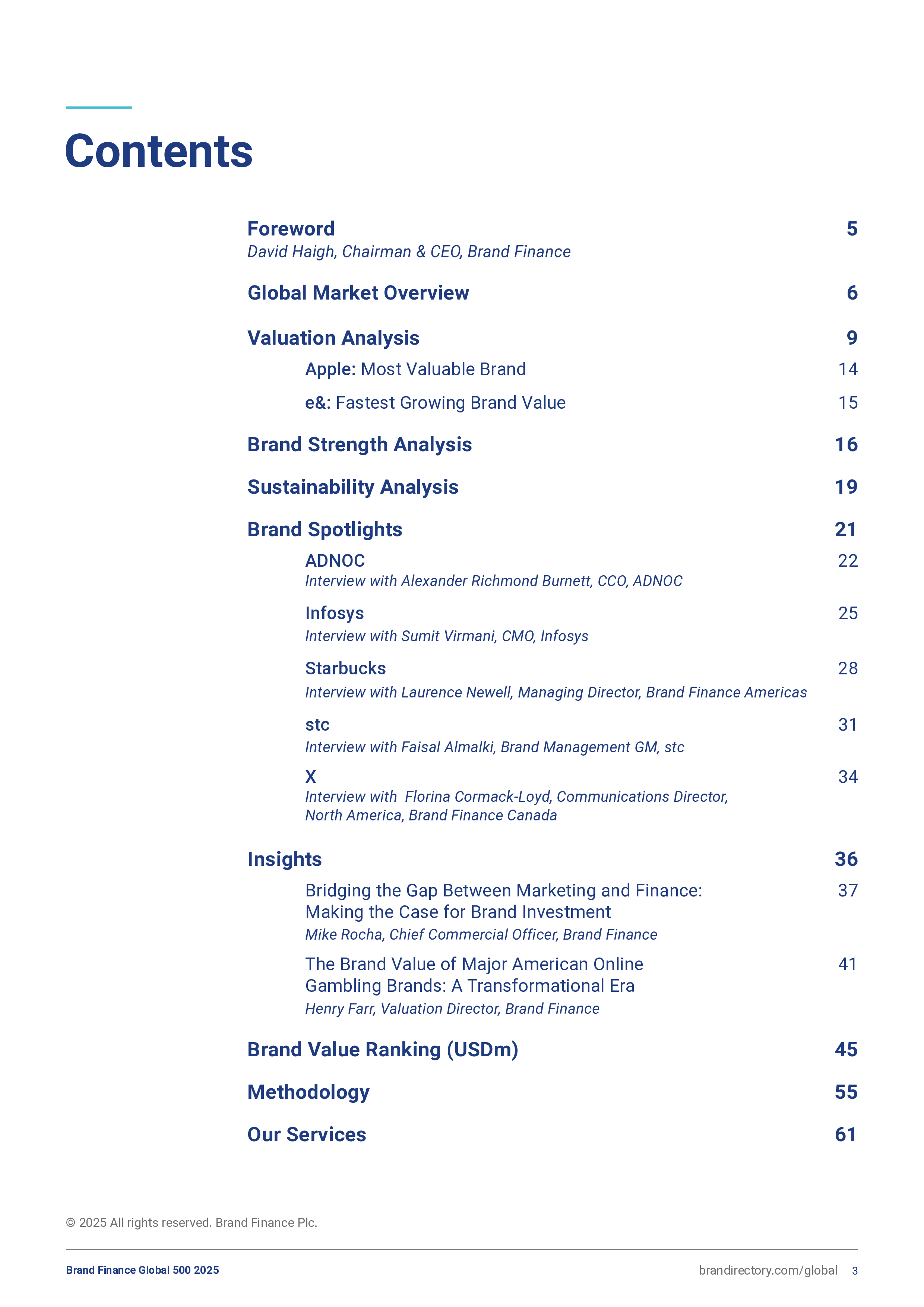 品牌金融BrandFinance2025年世界品牌500强报告英文版63页