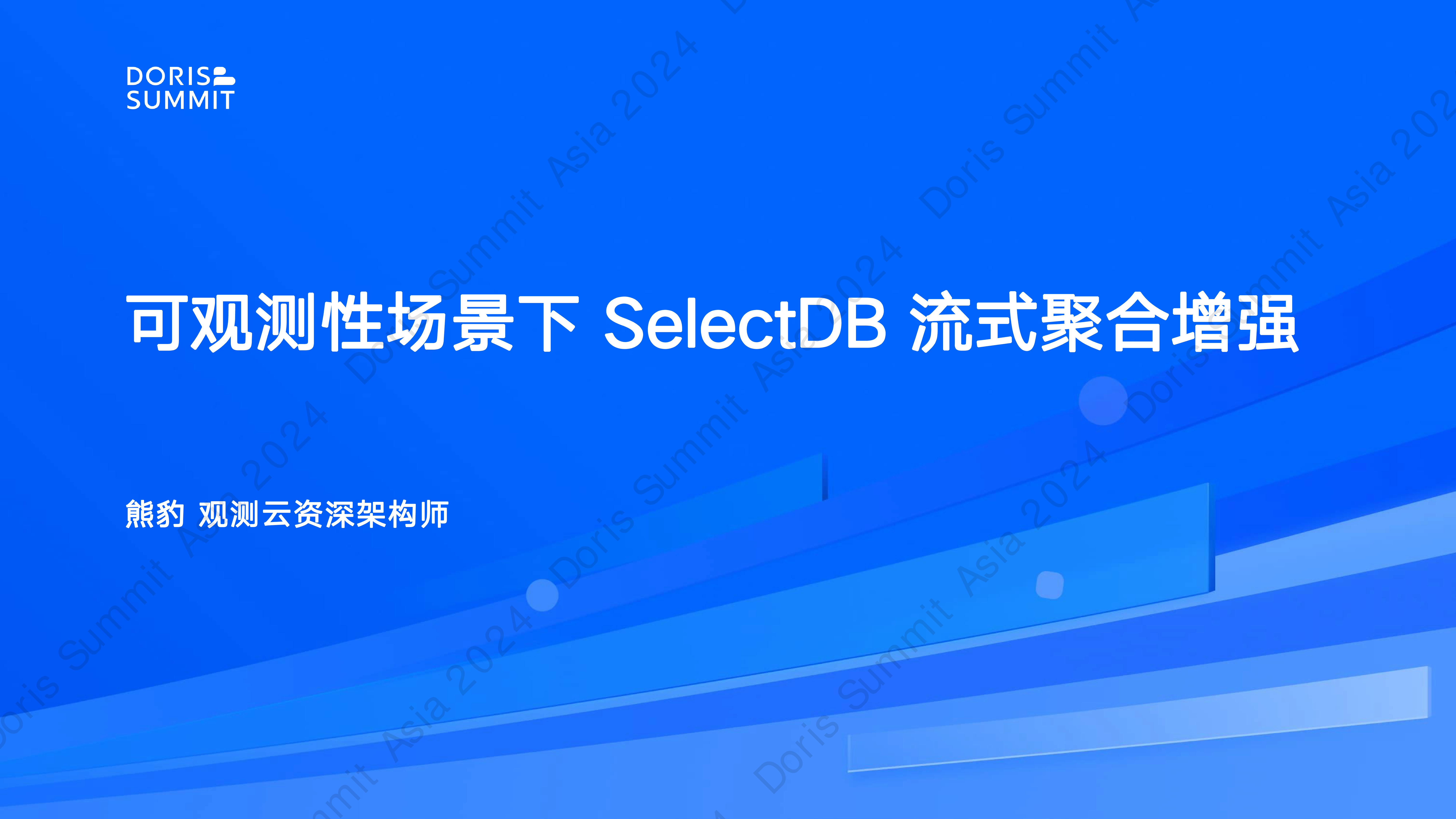 可观测性场景下SelectDB流式聚合增强-熊豹观测云