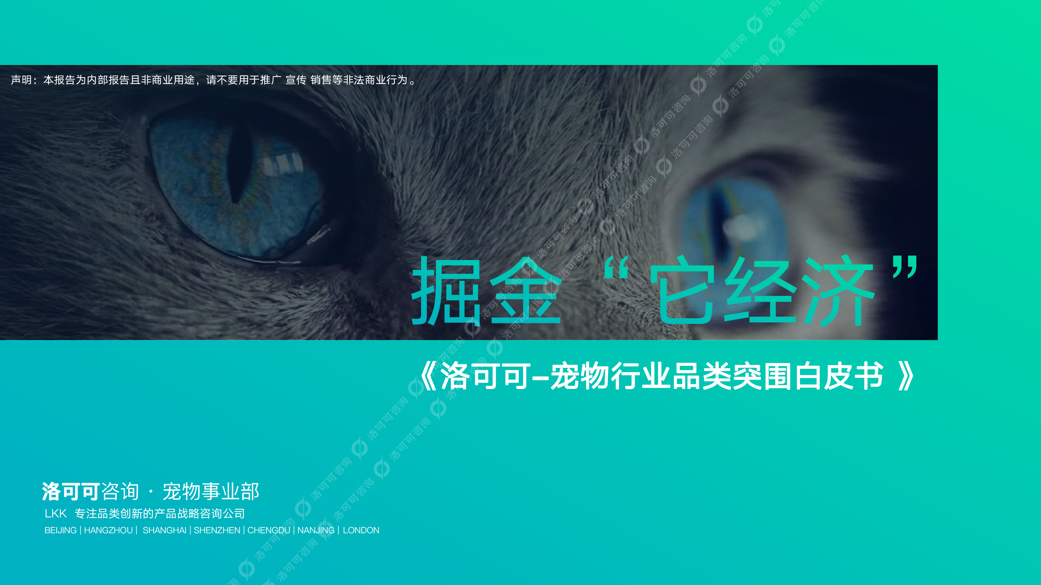 洛可可咨询2023一起掘金它经济-宠物行业品类突围白皮书87页