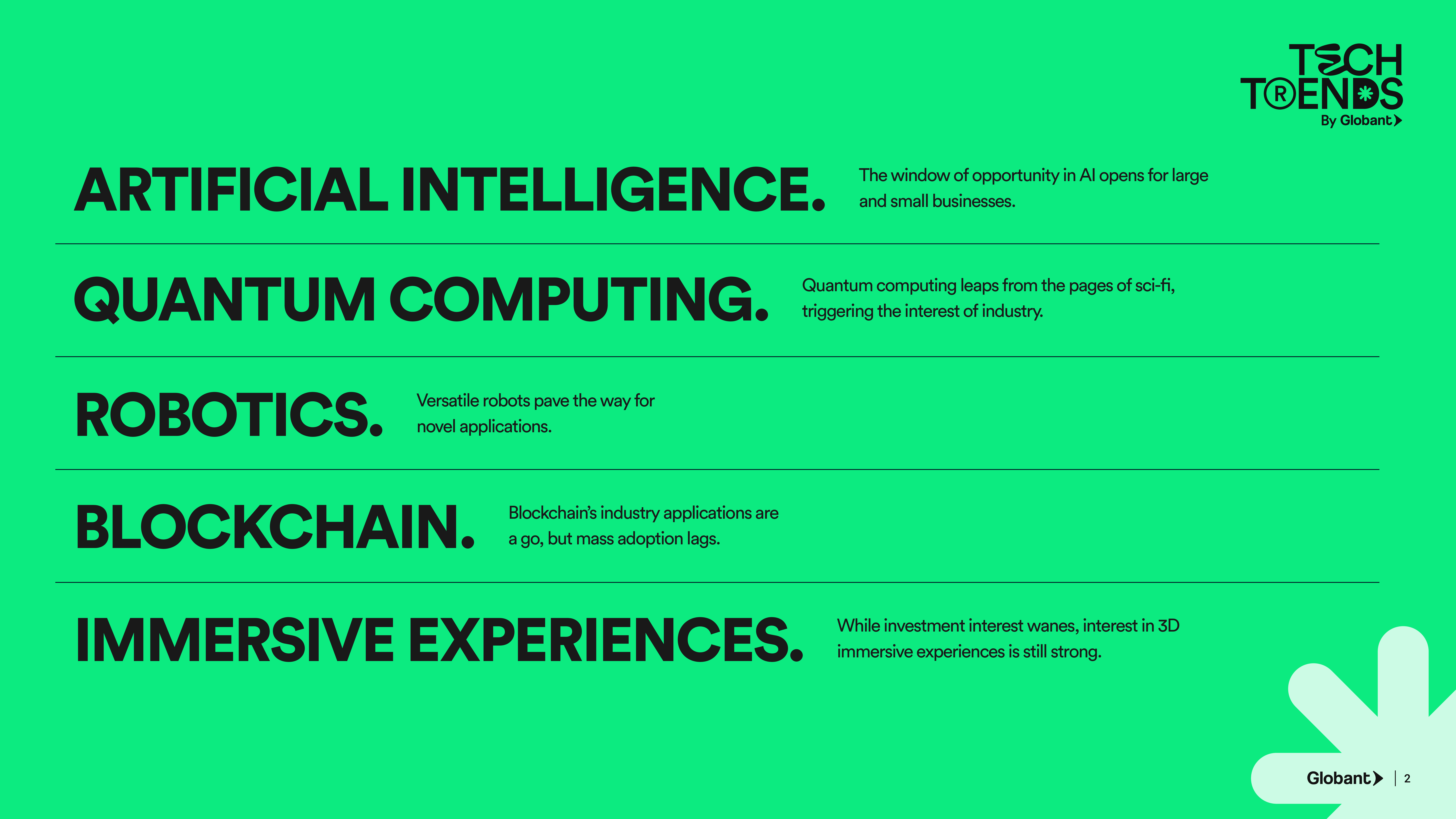 Globant2024年科技趋势报告-人工智能量子技术机器人等将如何塑造未来一年英文版58页