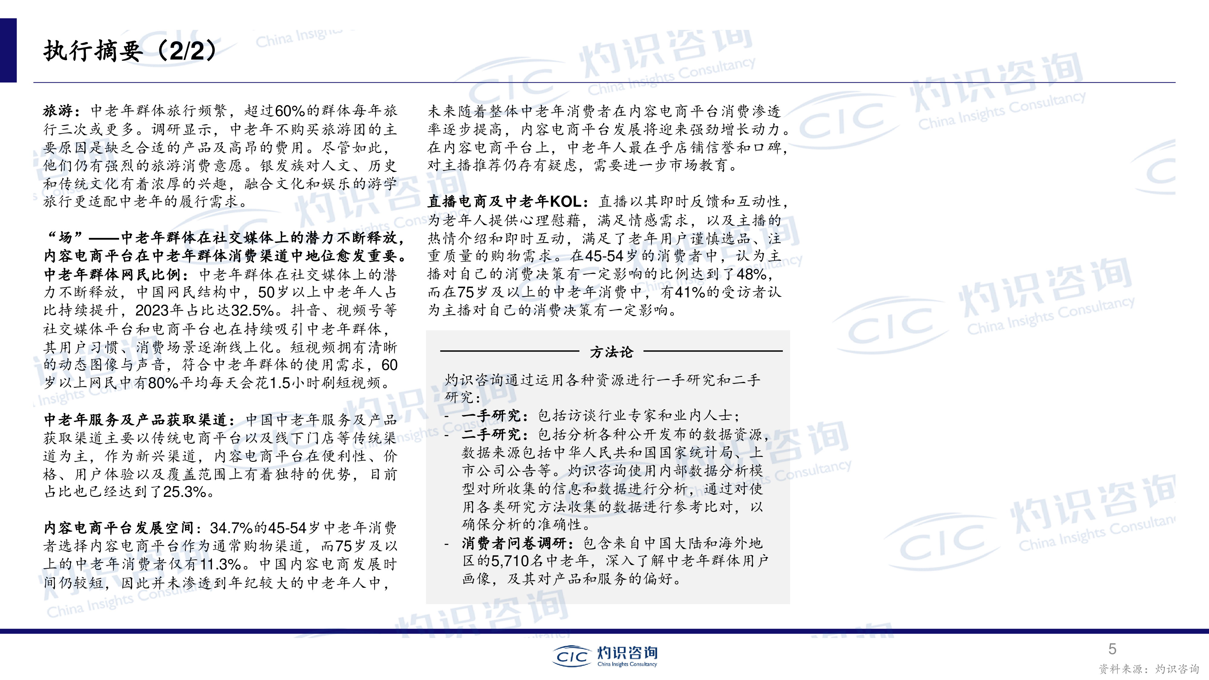 CIC灼识咨询量子之歌银发经济耀眼的黄金赛道-2023年中国中老年市场白皮书49页