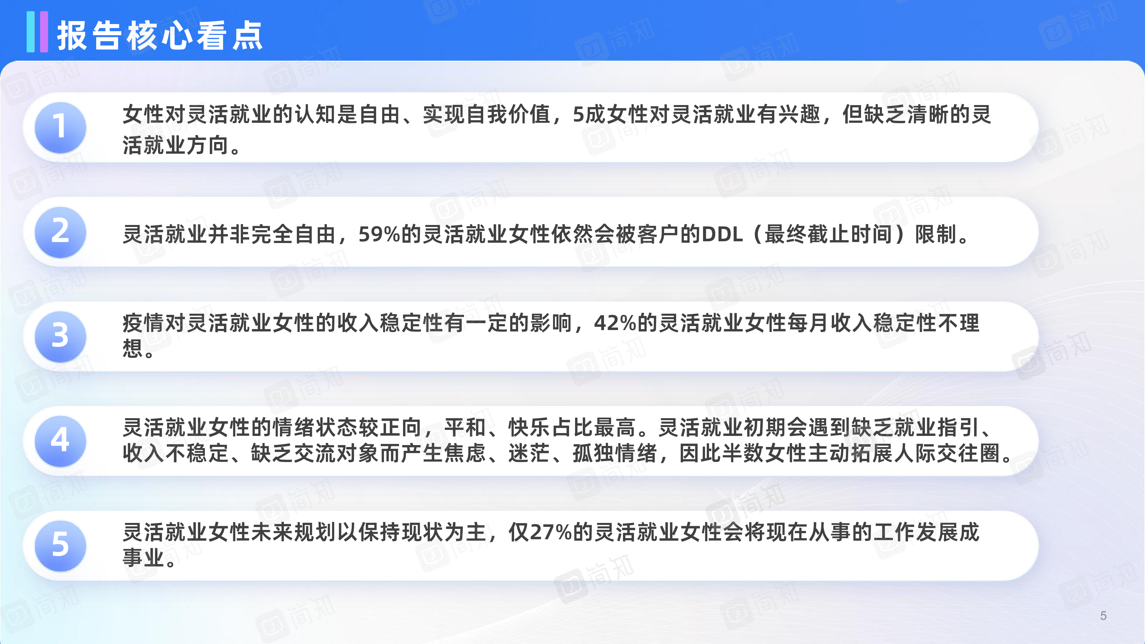 问卷网平台经济下的新业态-2023女性灵活就业现状与需求调研报告47页