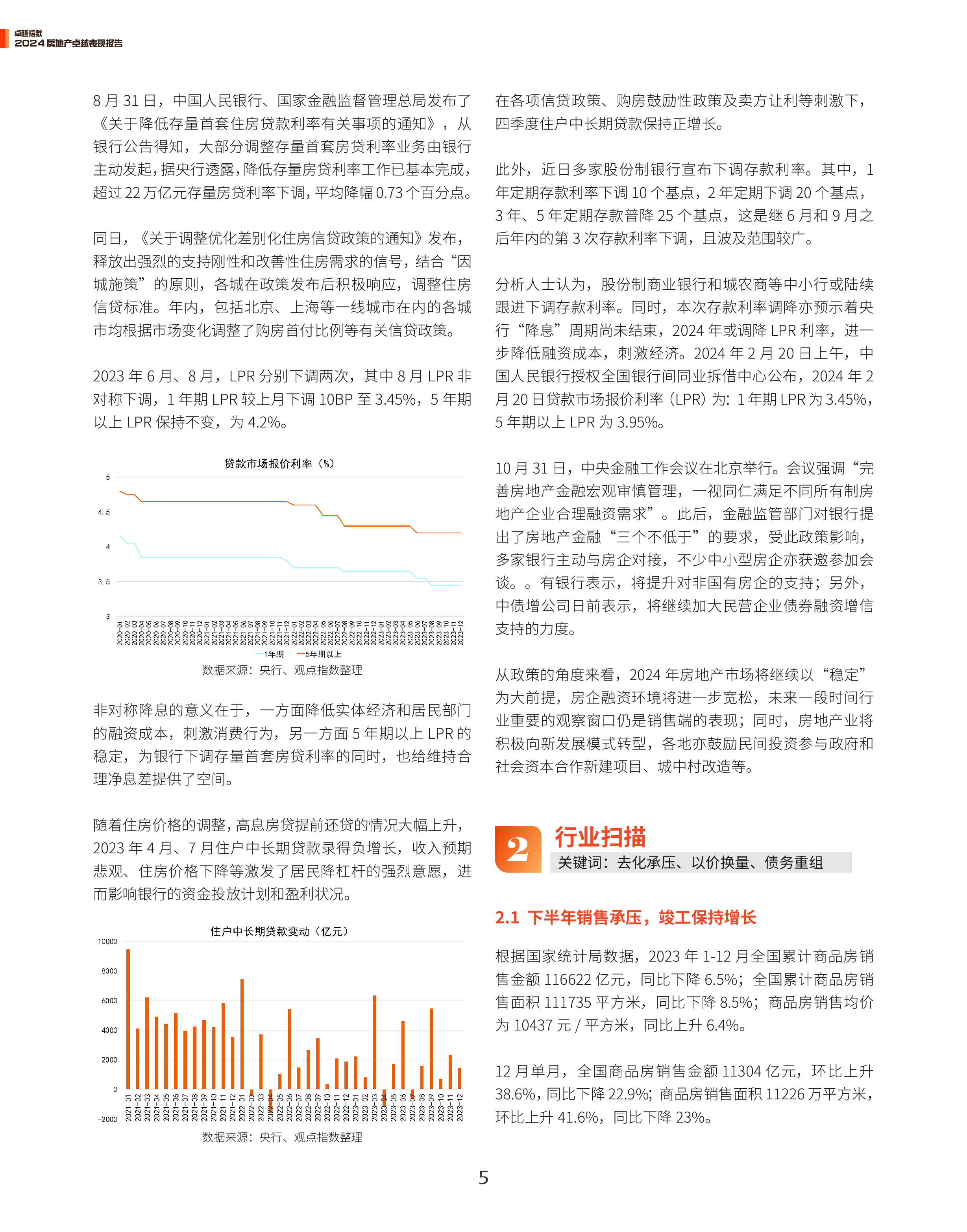 观点指数研究院卓越指数2024房地产卓越表现报告46页