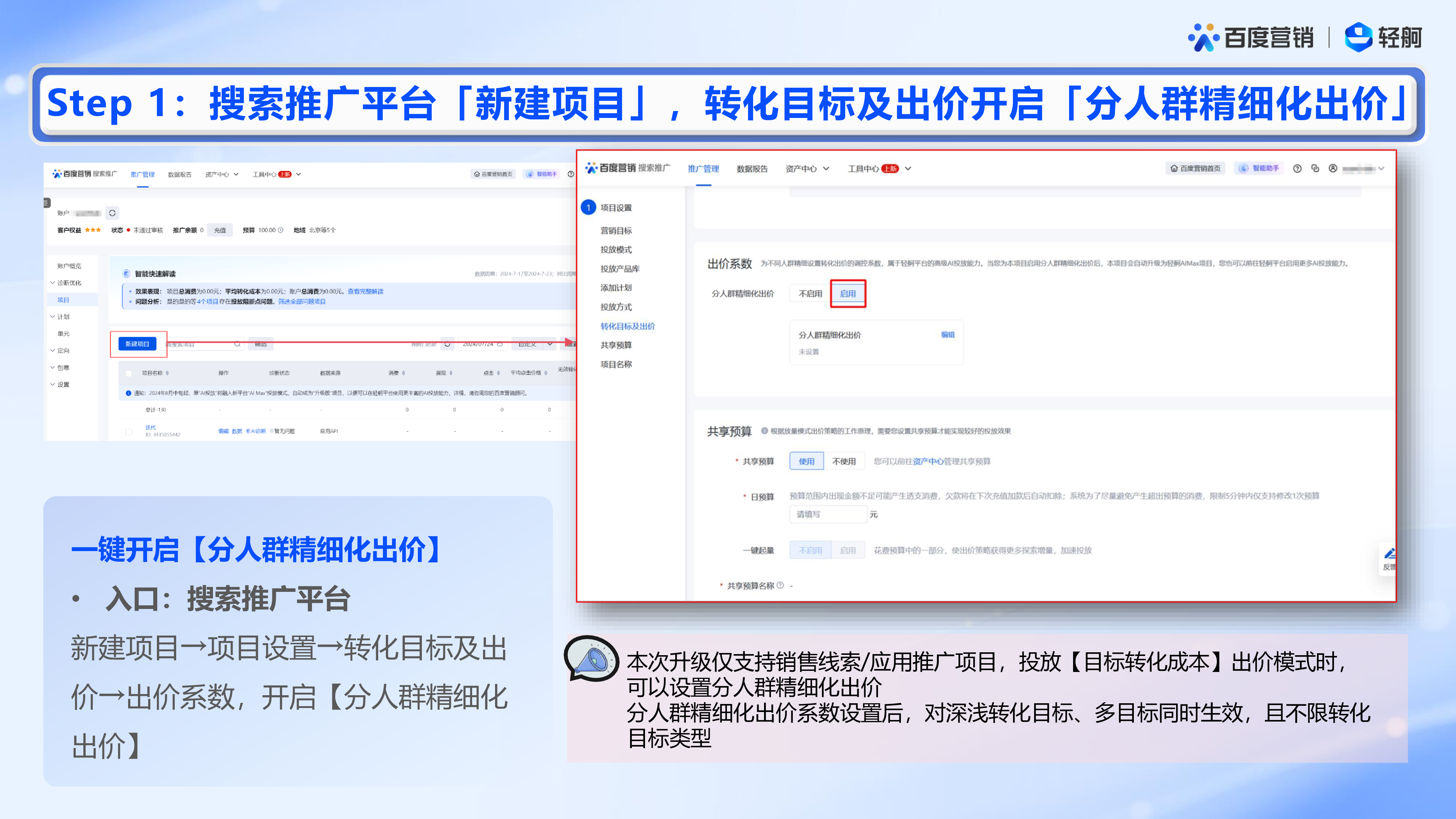 百度营销中心2024年搜索推广-分人群精细化出价报告22页