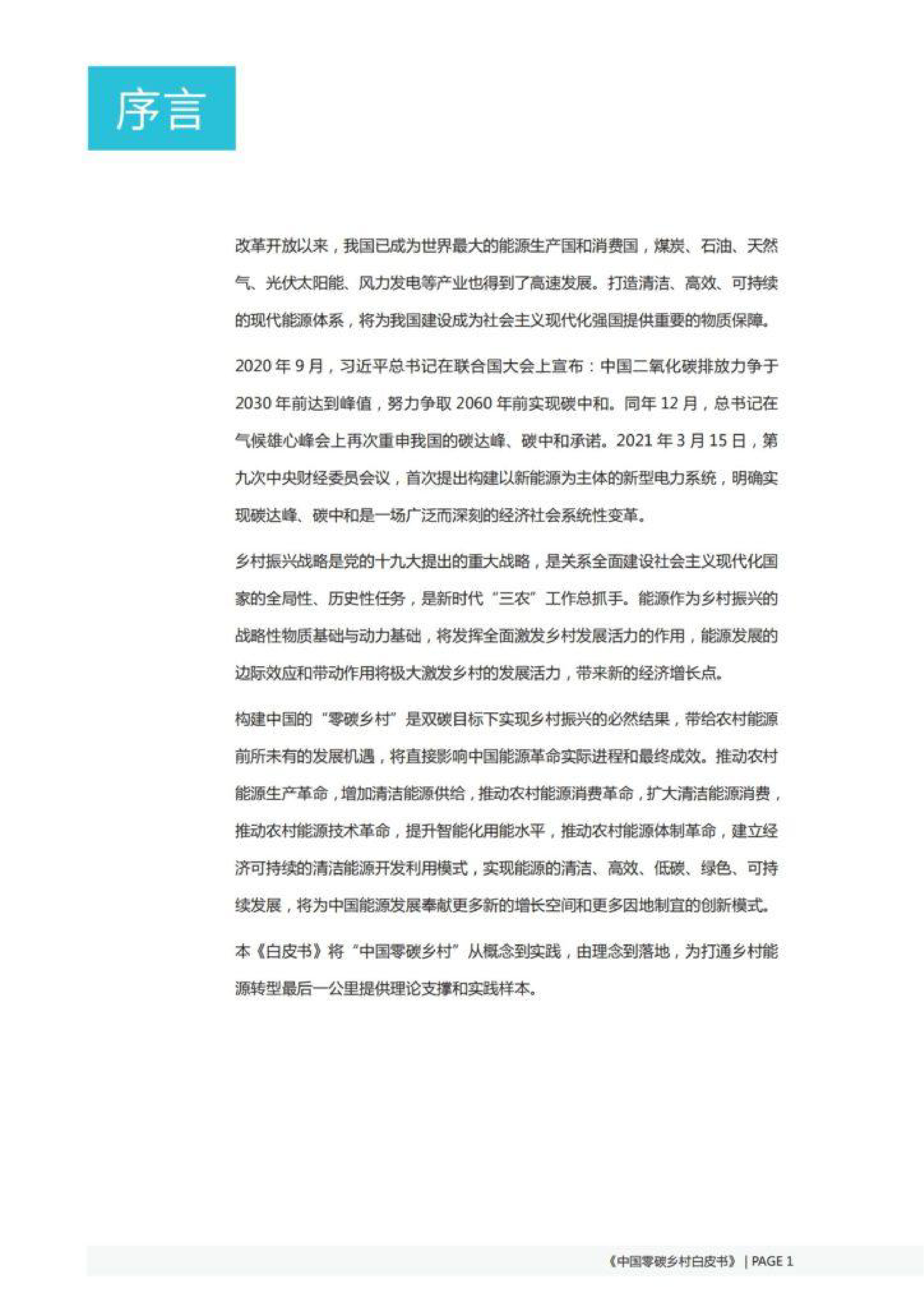 国家电投中国零碳乡村白皮书整县推进综合解决方案40页