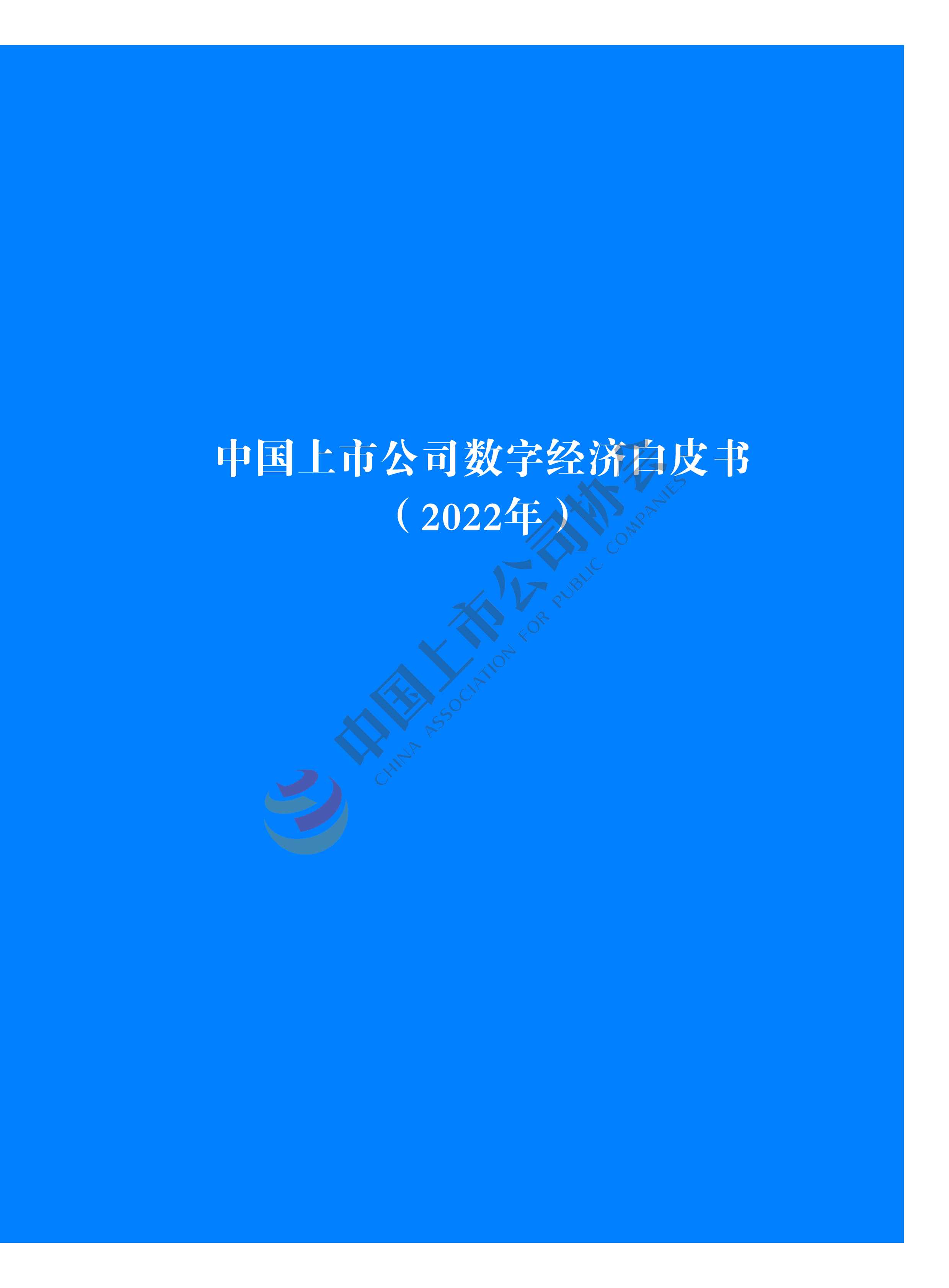 中国上市公司协会2022年中国上市公司数字经济白皮书111页