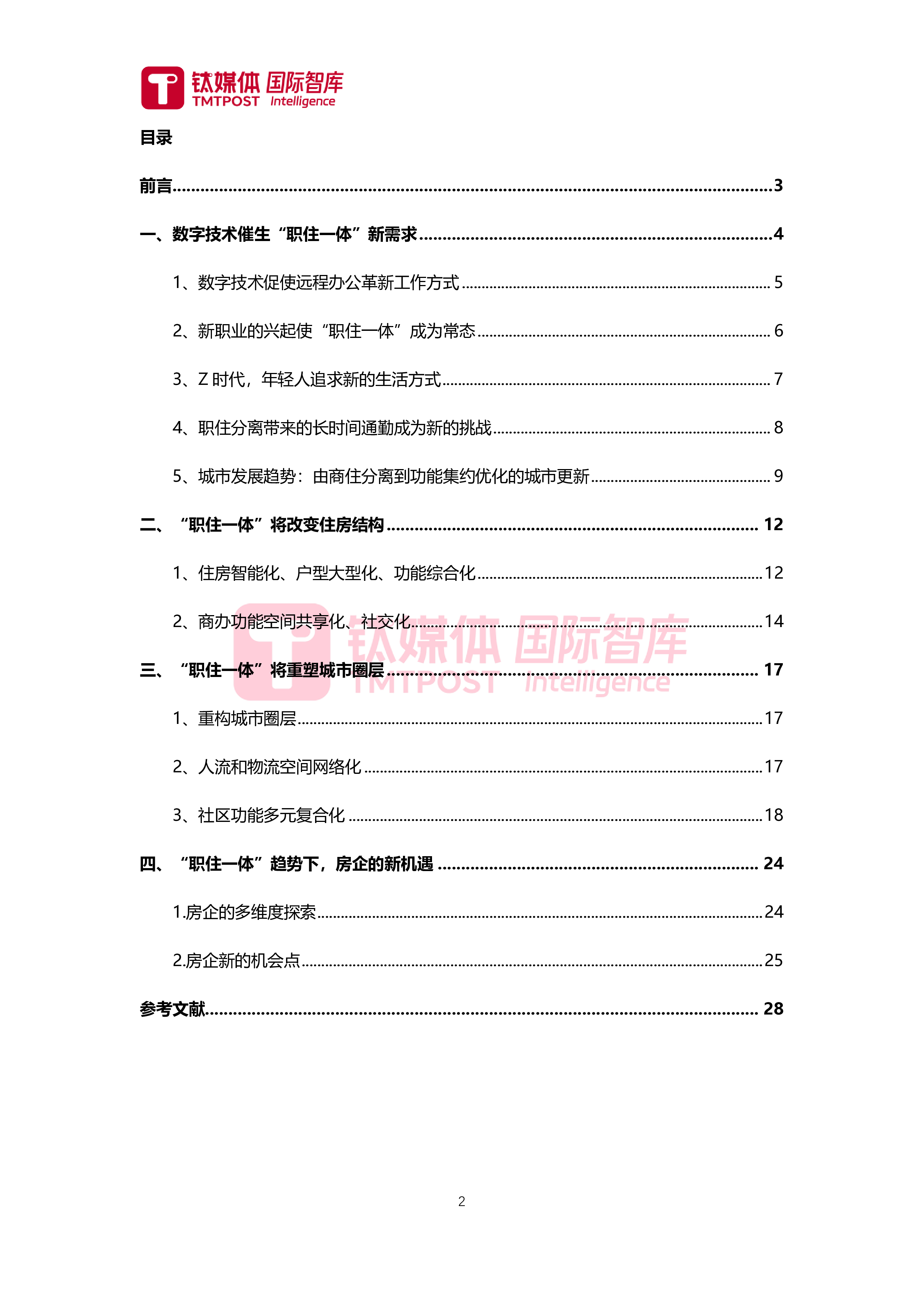 数字钛媒体国际智库2024经济时代房企新机遇职住一体新趋势研究报告29页