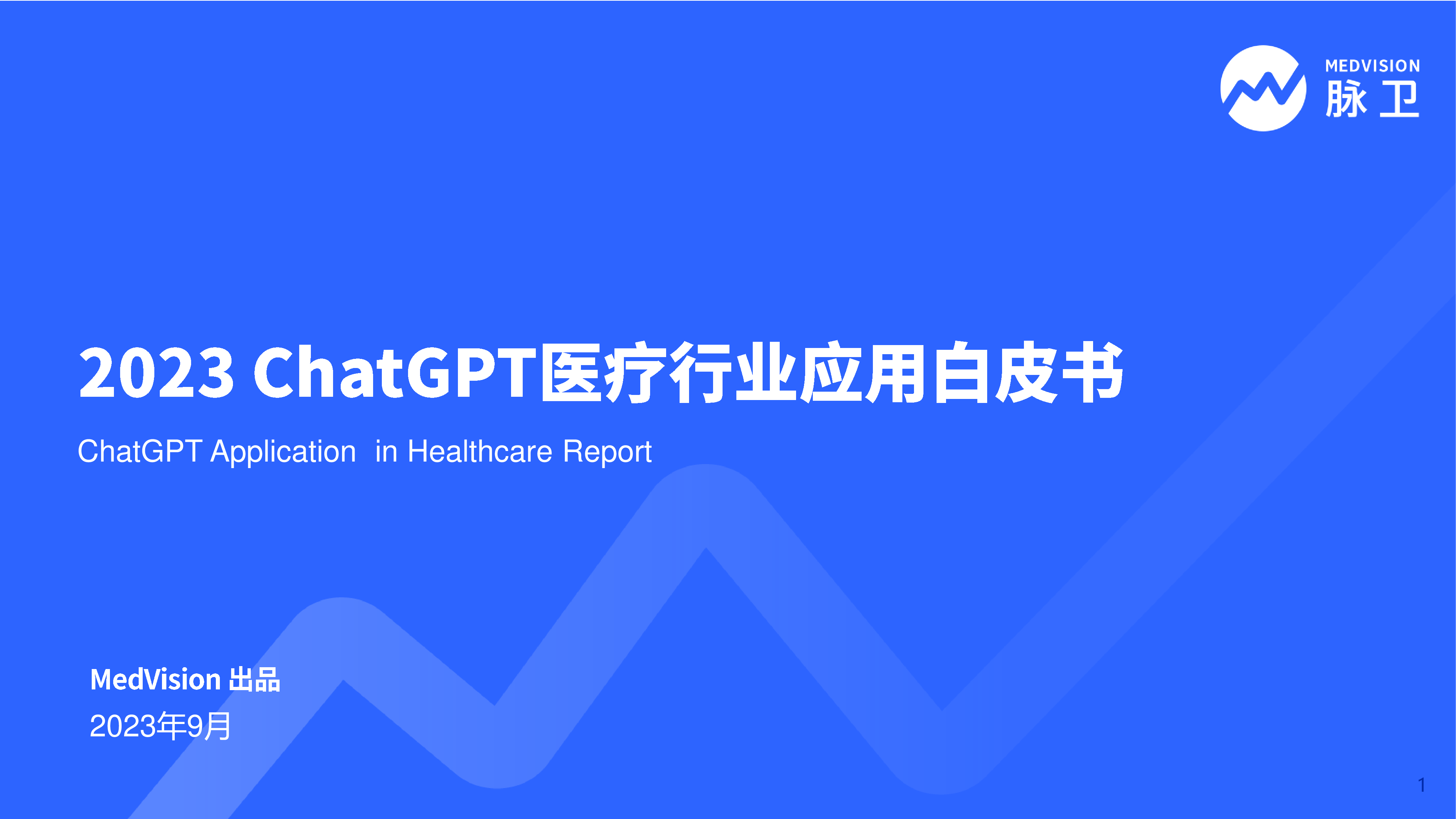 脉卫MedVision2023ChatGPT医疗行业应用白皮书50页