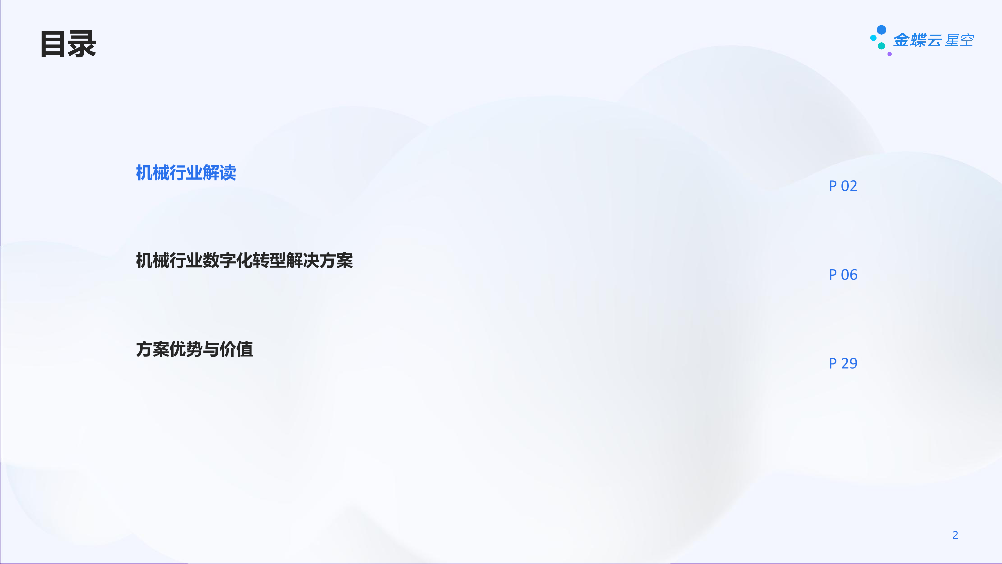 金蝶云机械行业智能制造解决方案-数字化转型夯实机械行业智能制造基础33页