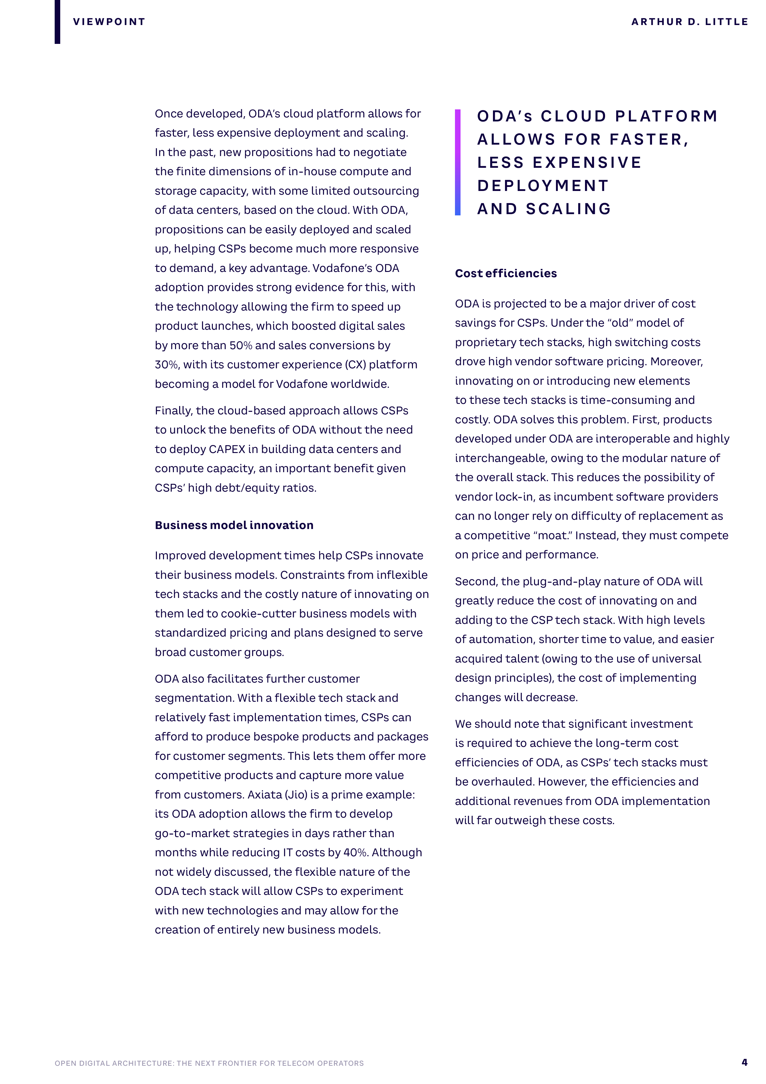 理特咨询ADL2024开放式数字架构电信运营商的下一个前沿领域研究报告英文版12页