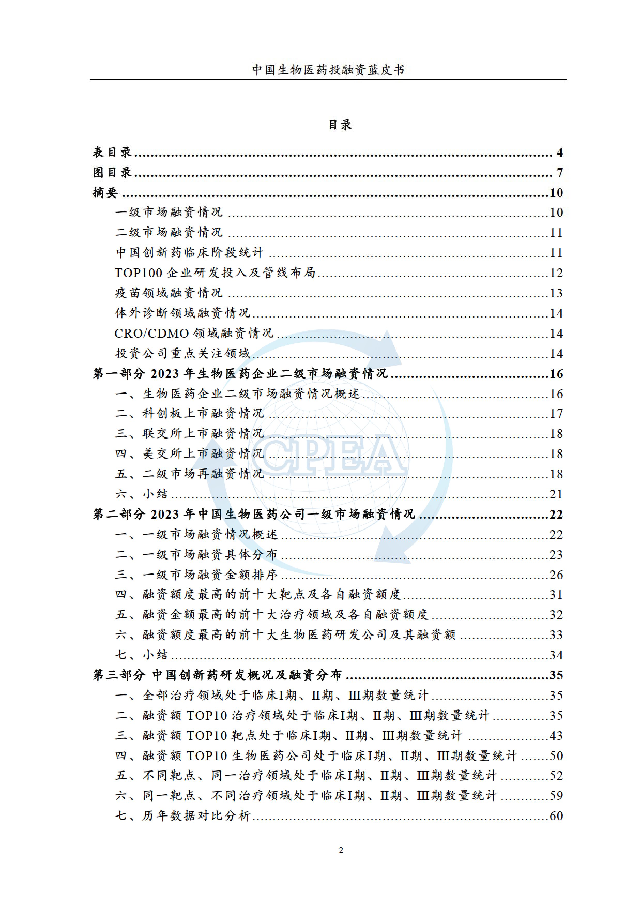 CPAEA药渡2023年度中国生物医药投融资蓝皮书190页