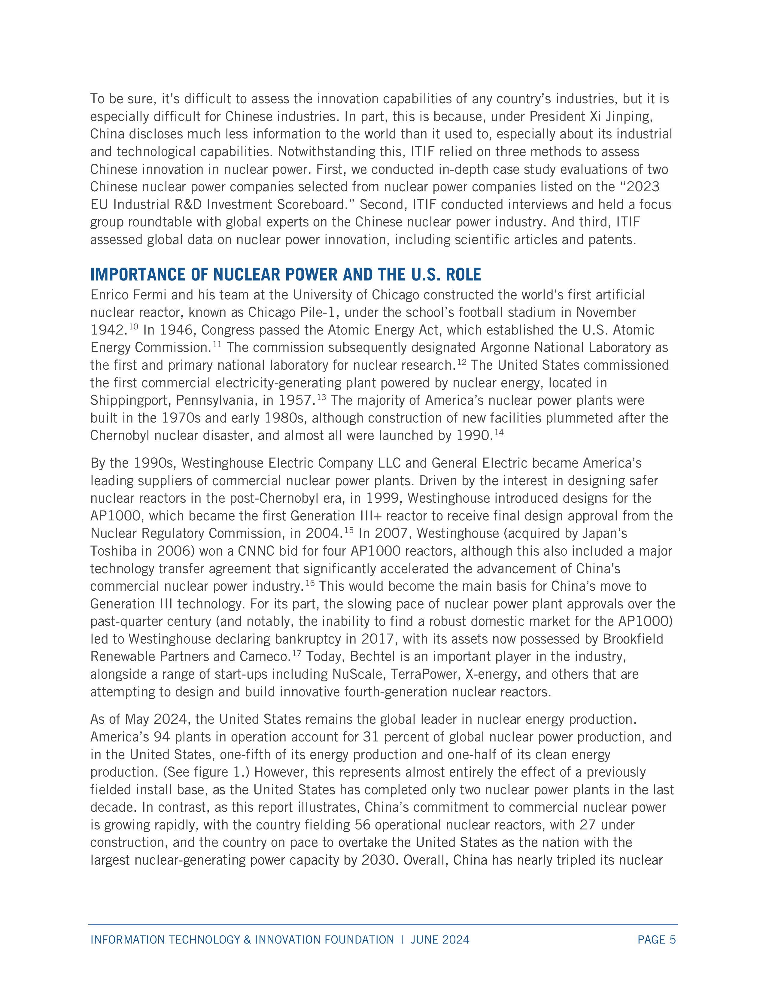 ITIF2024年中国核电创新能力研究报告英文版32页