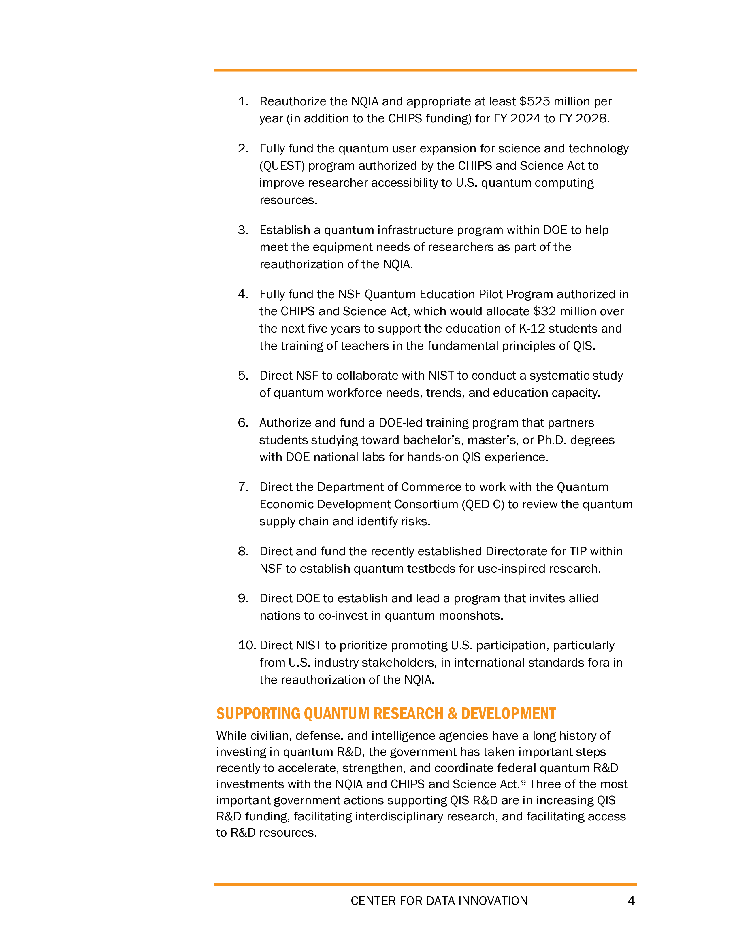 ITIF203美国的量子政策方针研究报告英文版32页
