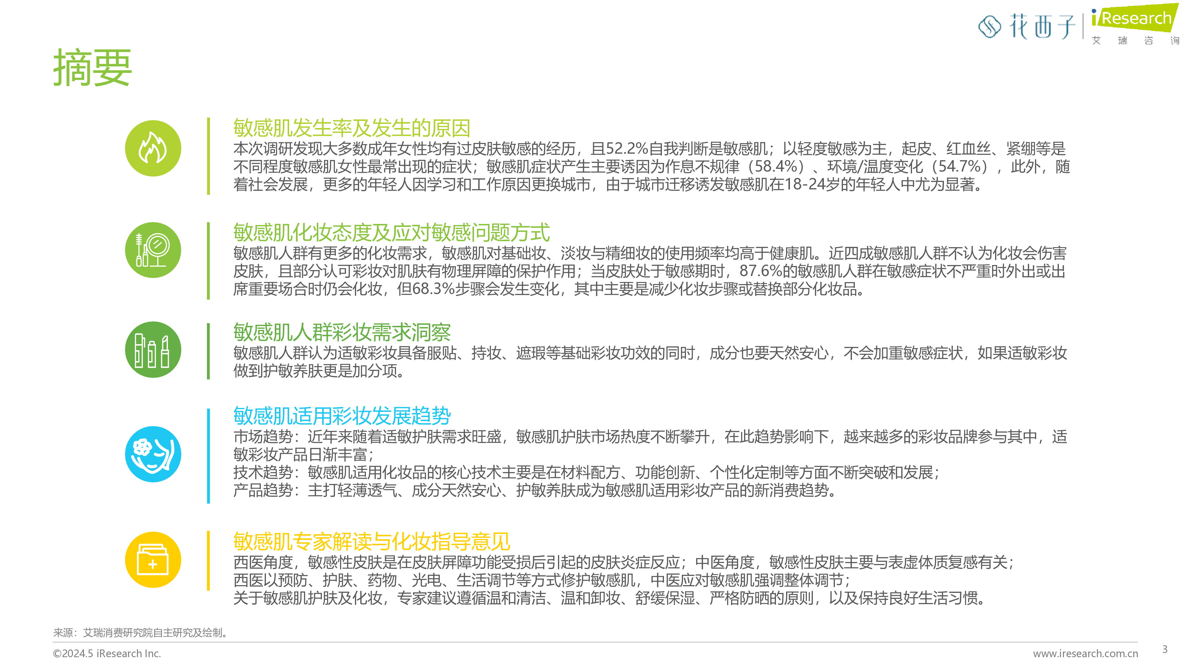 艾瑞咨询中国女性敏感肌深度分析与适敏彩妆研究报告47页