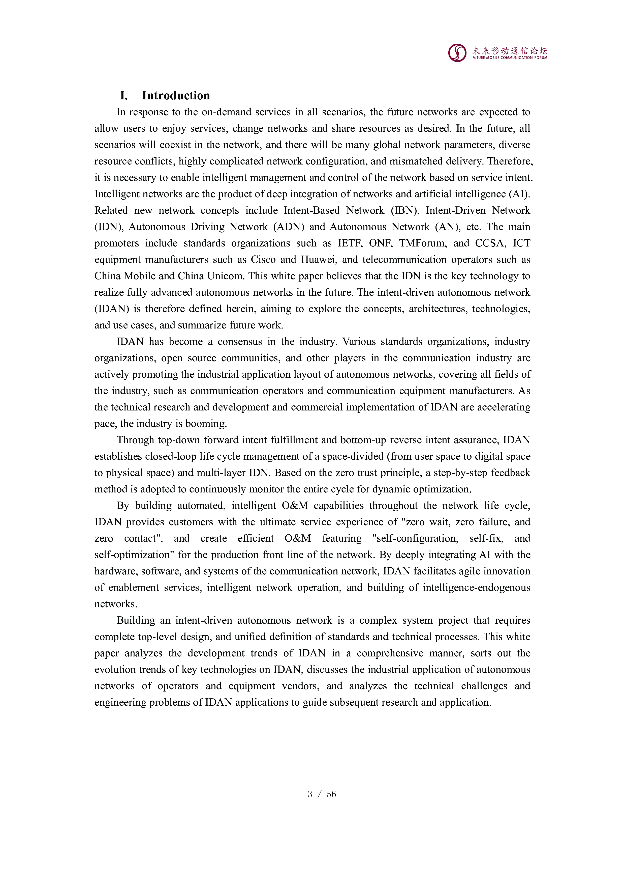 全球6G技术大会2024年意图驱动自智网络白皮书英文版57页