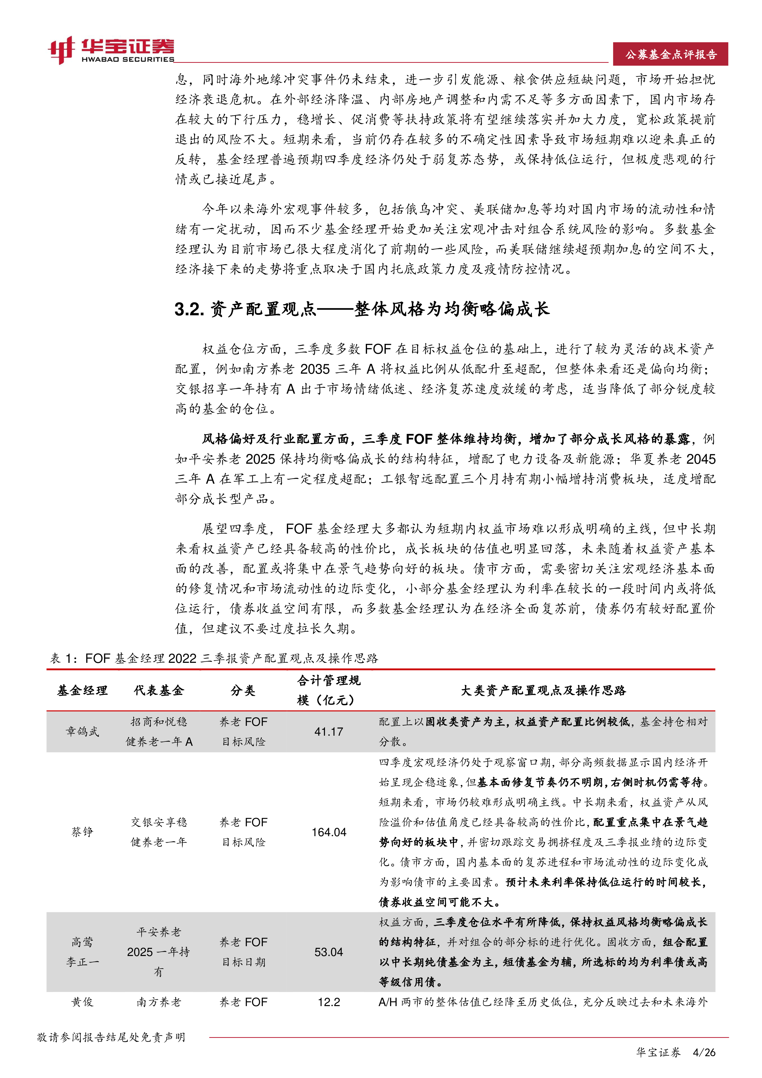 2022Q3公募基金季报观点汇总:经济强复苏动能尚不明朗,关注细分赛道结构性机会