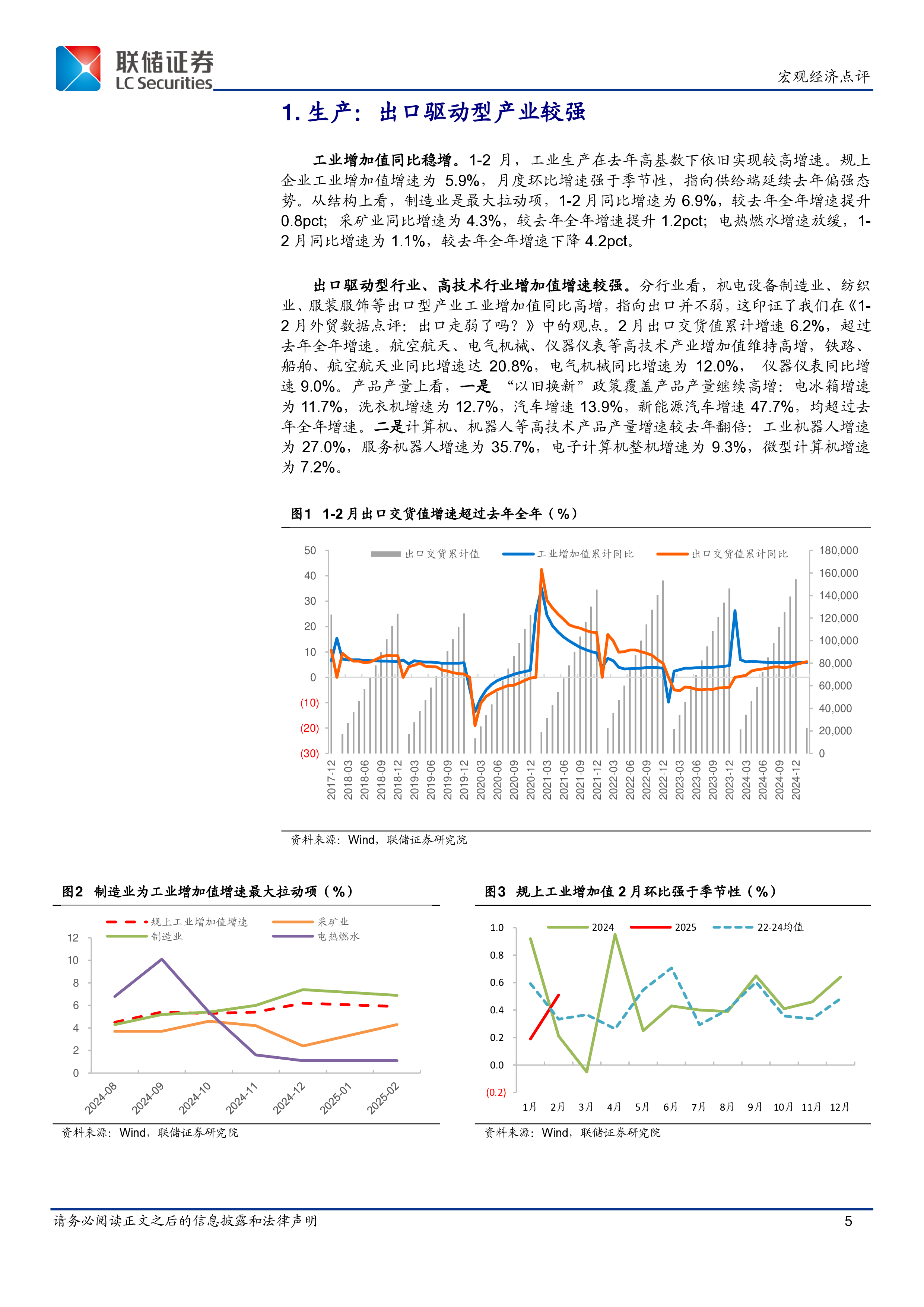 1-2月经济数据点评:供给强劲、需求改善