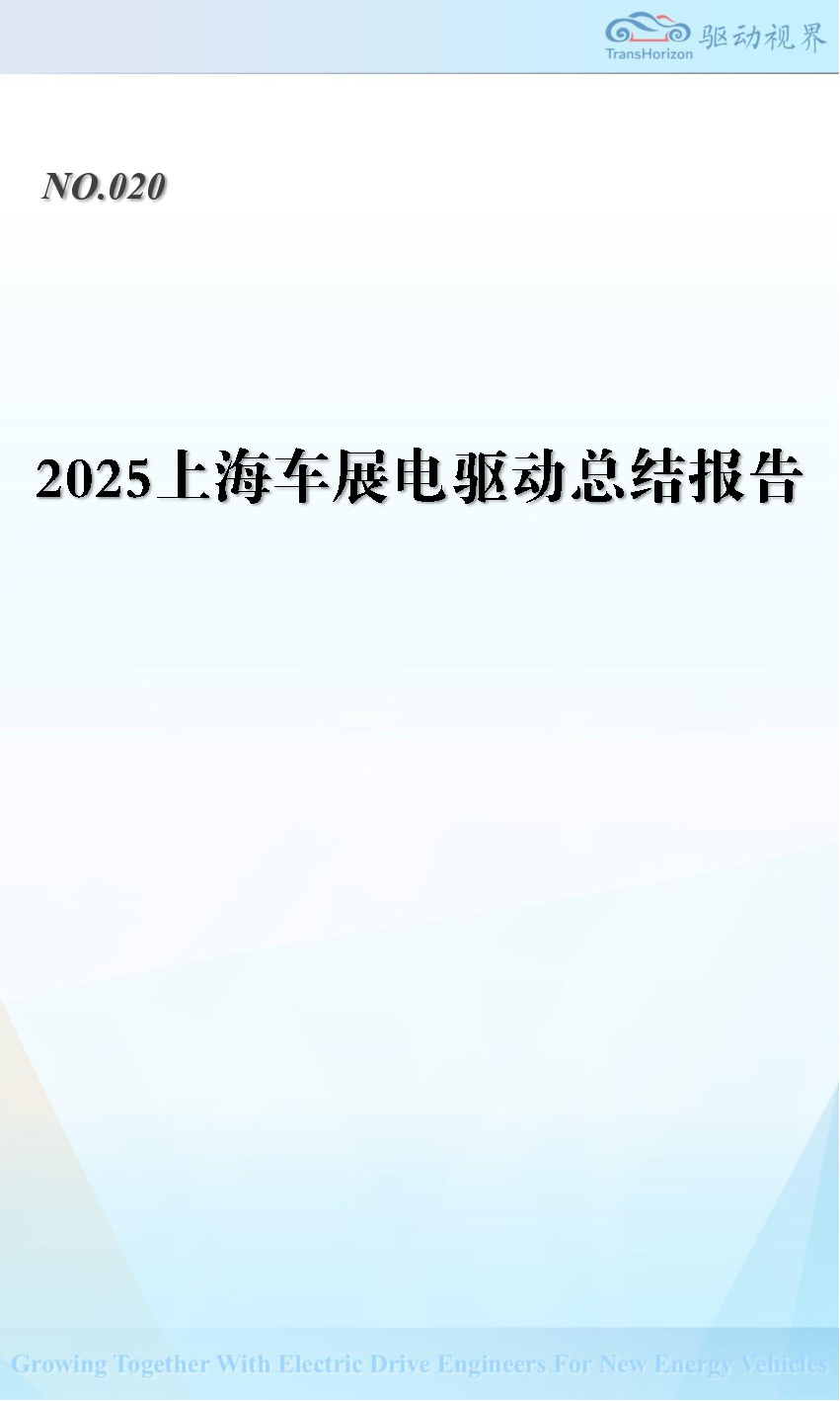 2025上海车展电驱动总结报告