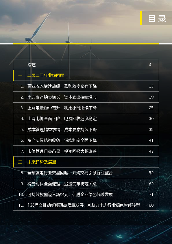 中国上市发电公司2024年回顾及未来展望