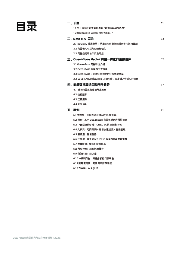 向量能力与AI应用案例集(2025)