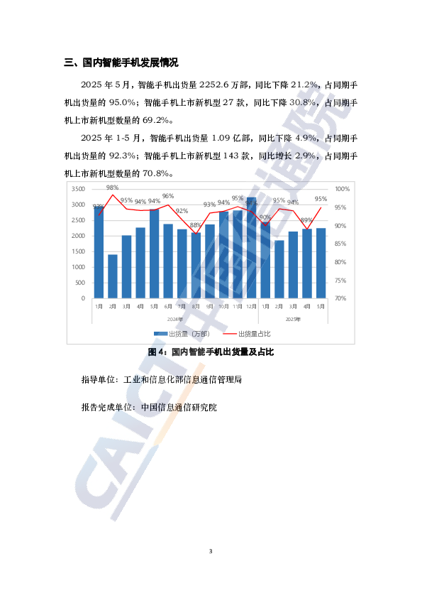 2025年5月国内手机市场运行分析报告