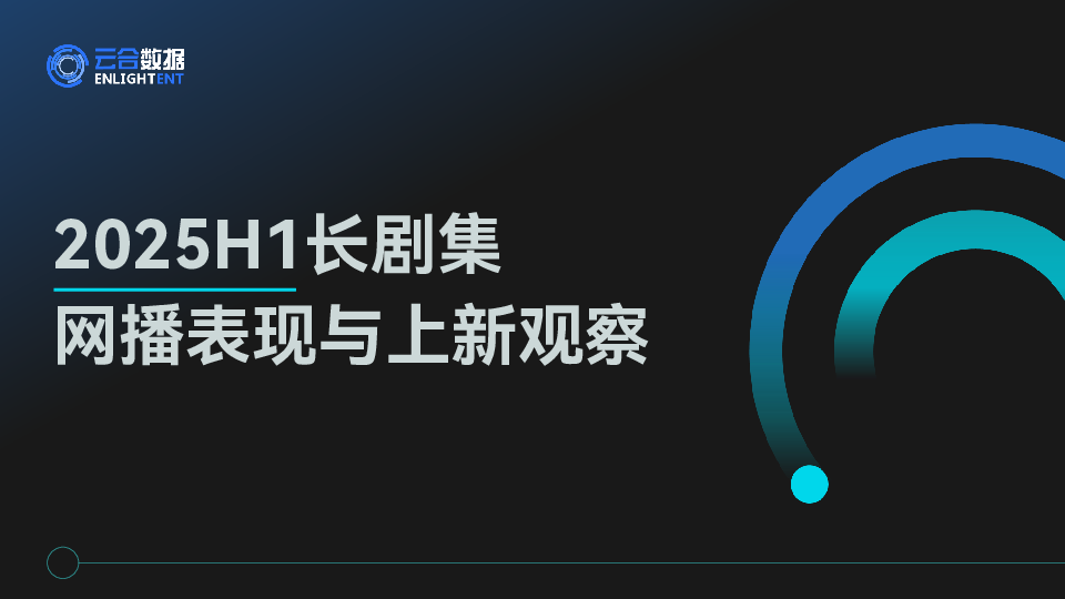 2025H1长剧集网播表现与上新观察