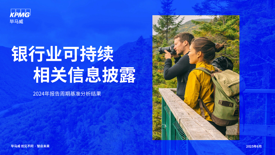 银行业可持续相关信息披露:2024年报告周期基准分析结果