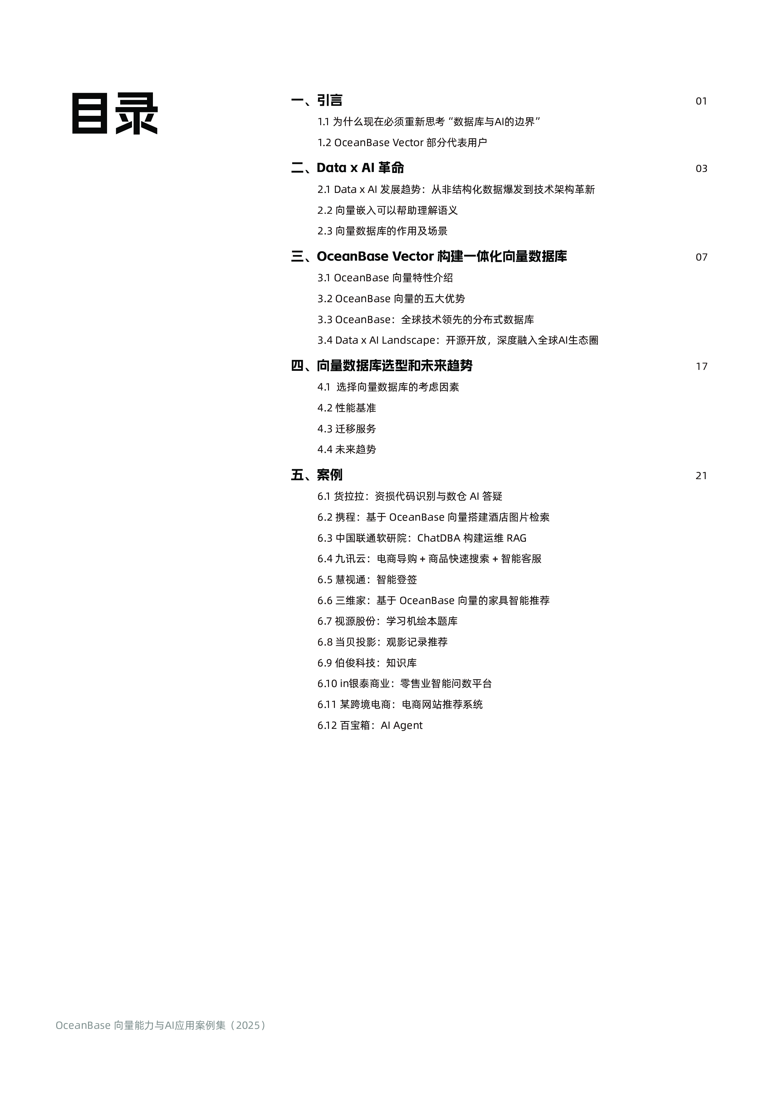 向量能力与AI应用案例集(2025)