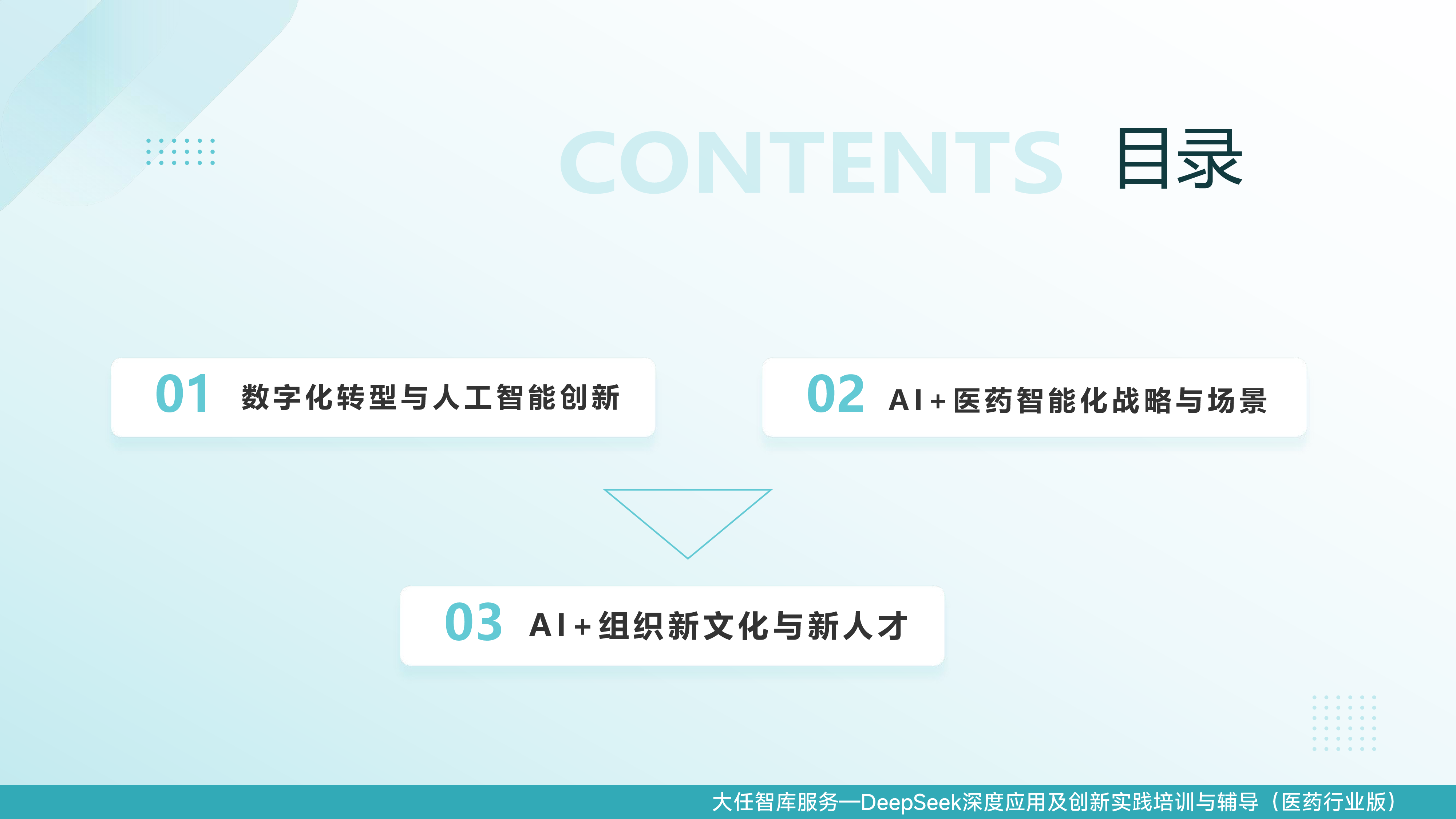 服务—DeepSeek深度应用及创新实践培训与辅导(医药行业版)