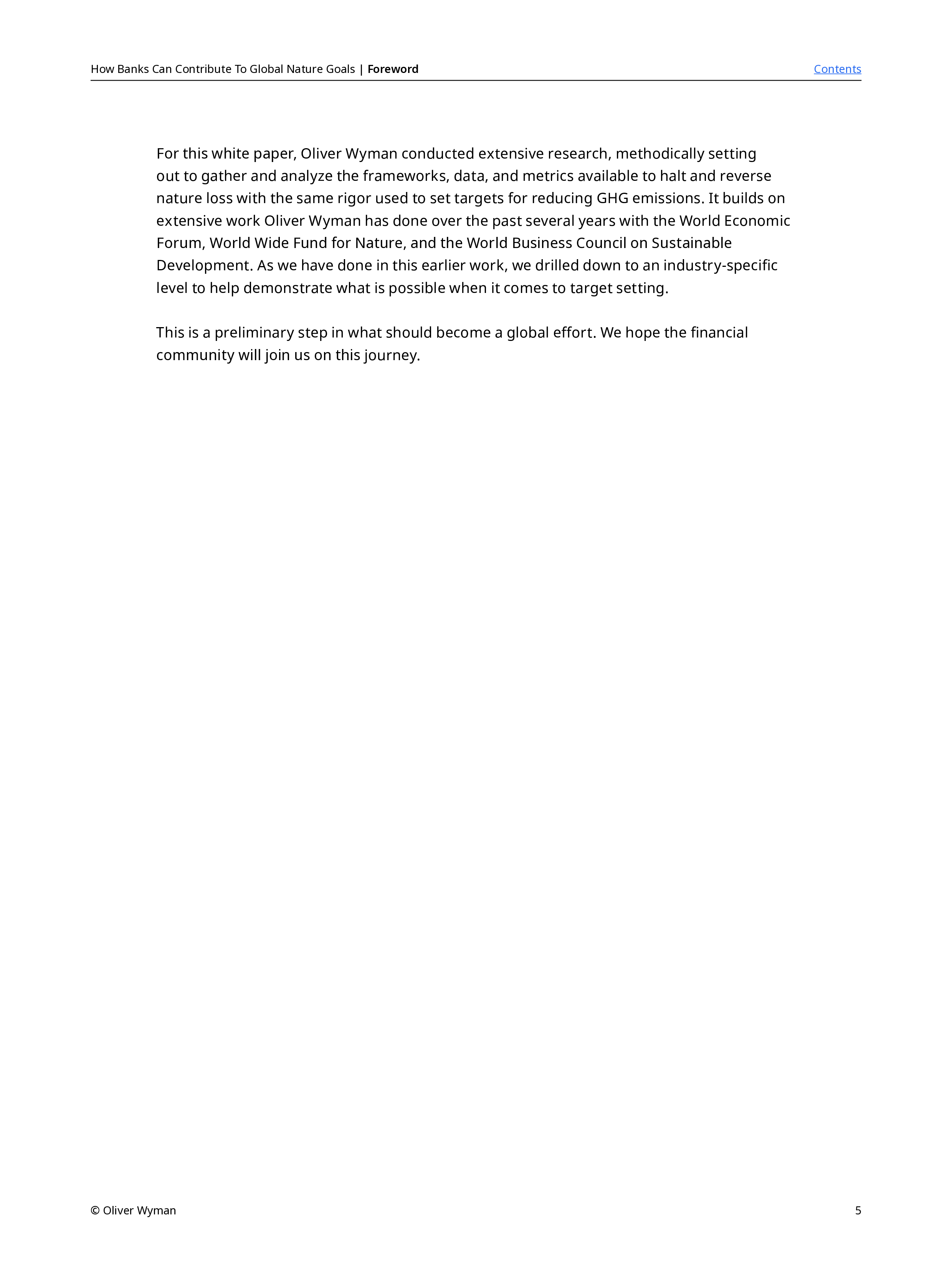 银行如何帮助实现全球自然目标