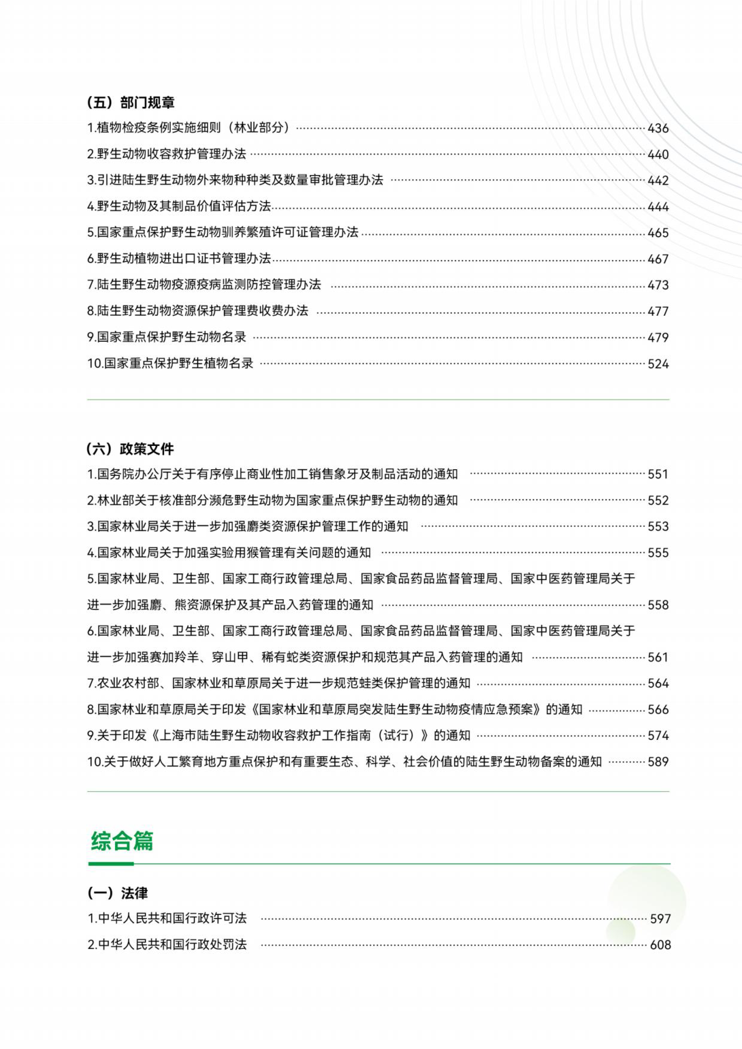上海市绿化市容林业法律法规、政策文件汇编（下册）