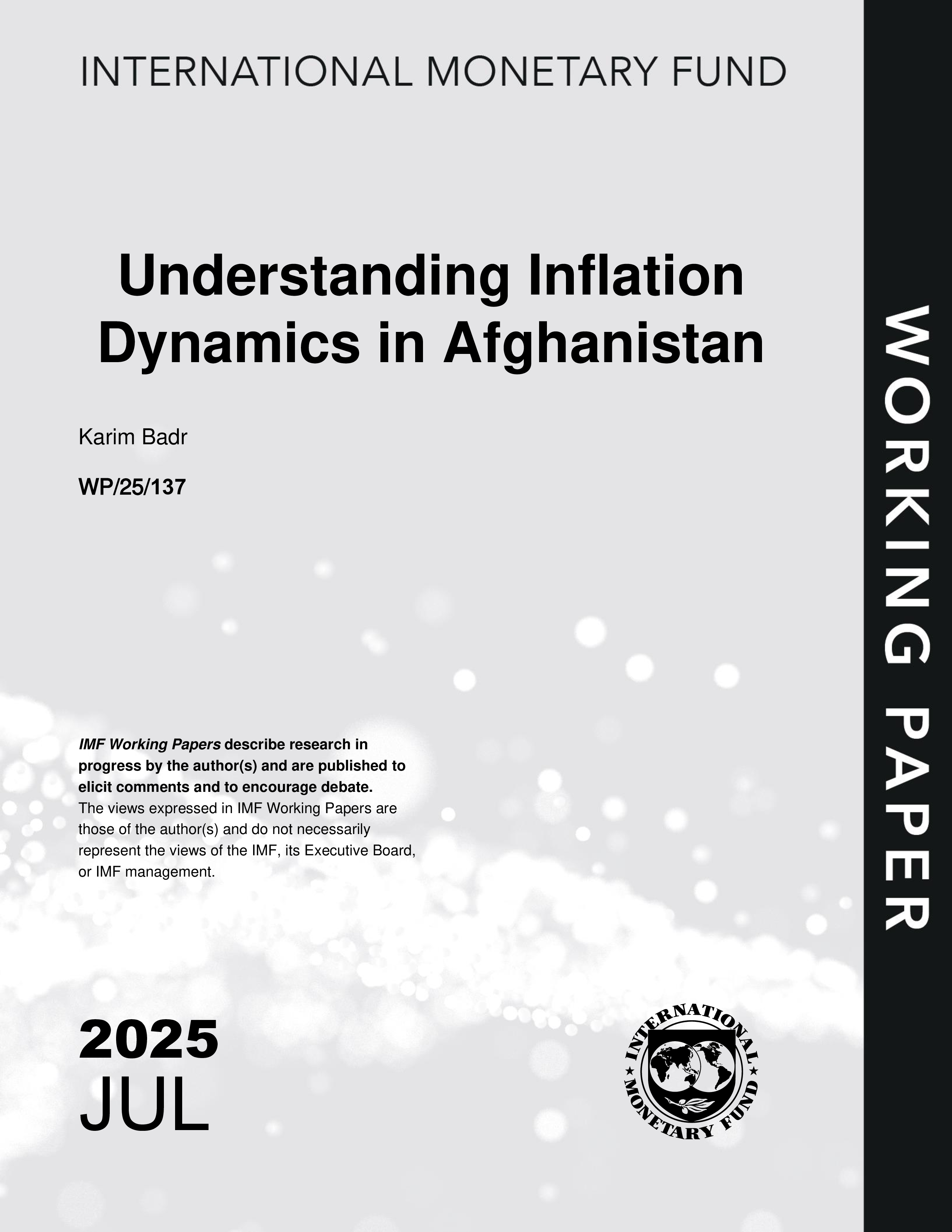 了解阿富汗的通货膨胀动态（英）2025