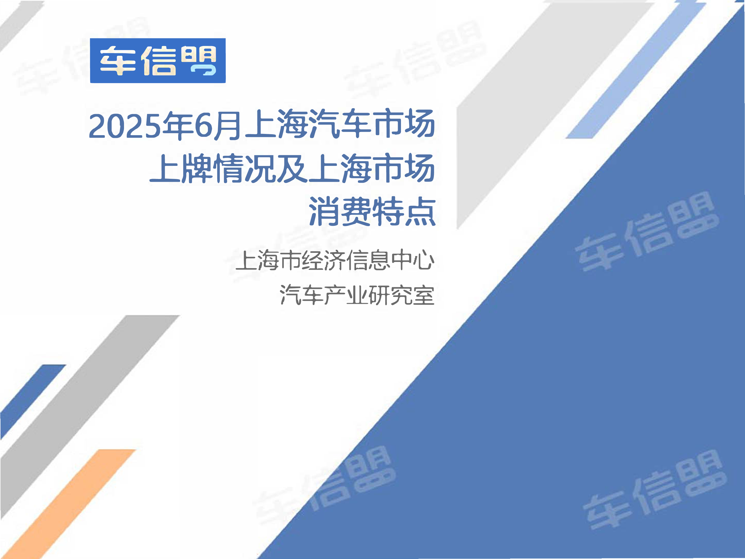2025年6月上海汽车市场上牌情况及上海市场消费特点