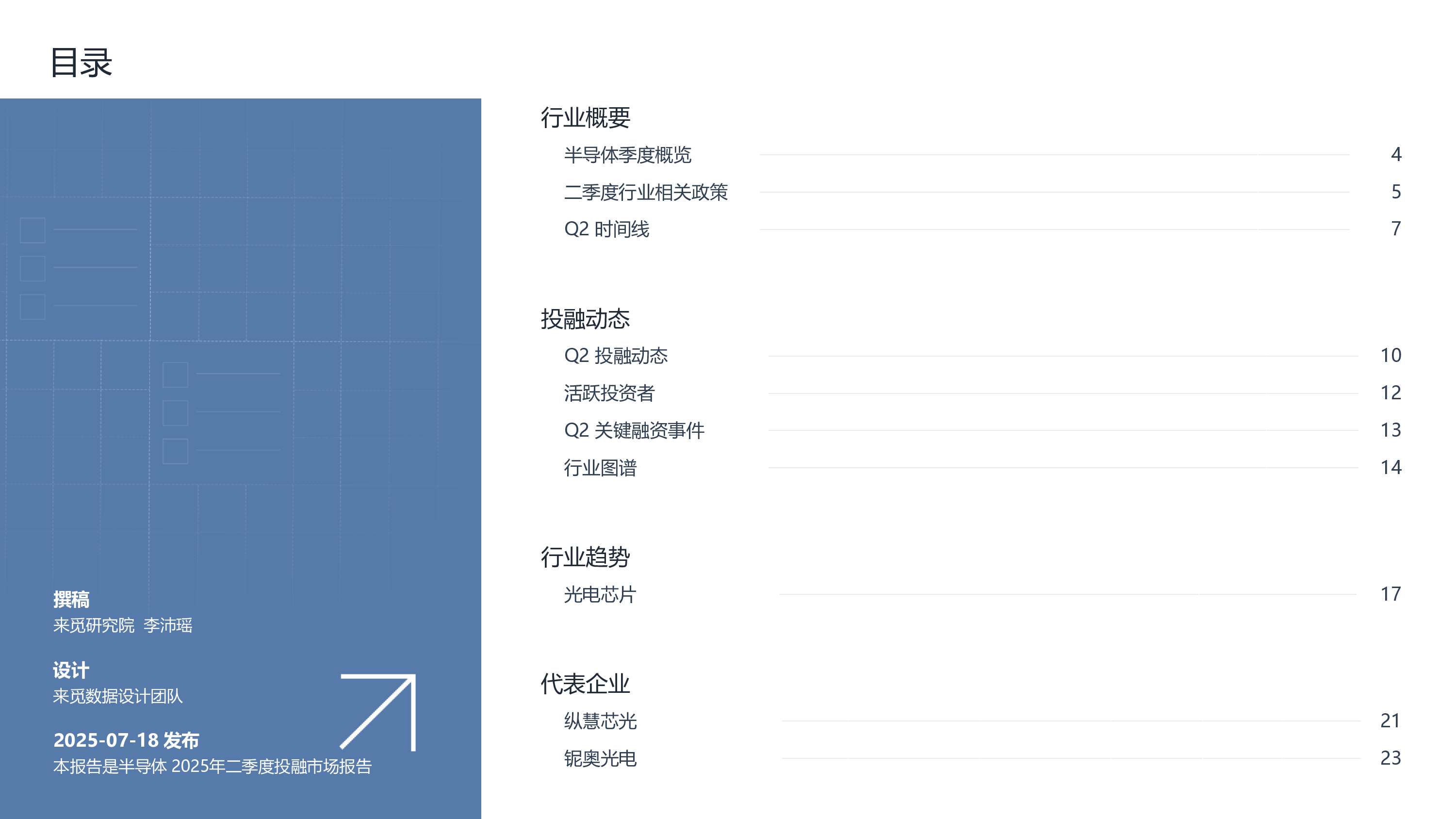 半导体2025年二季度投融市场报告