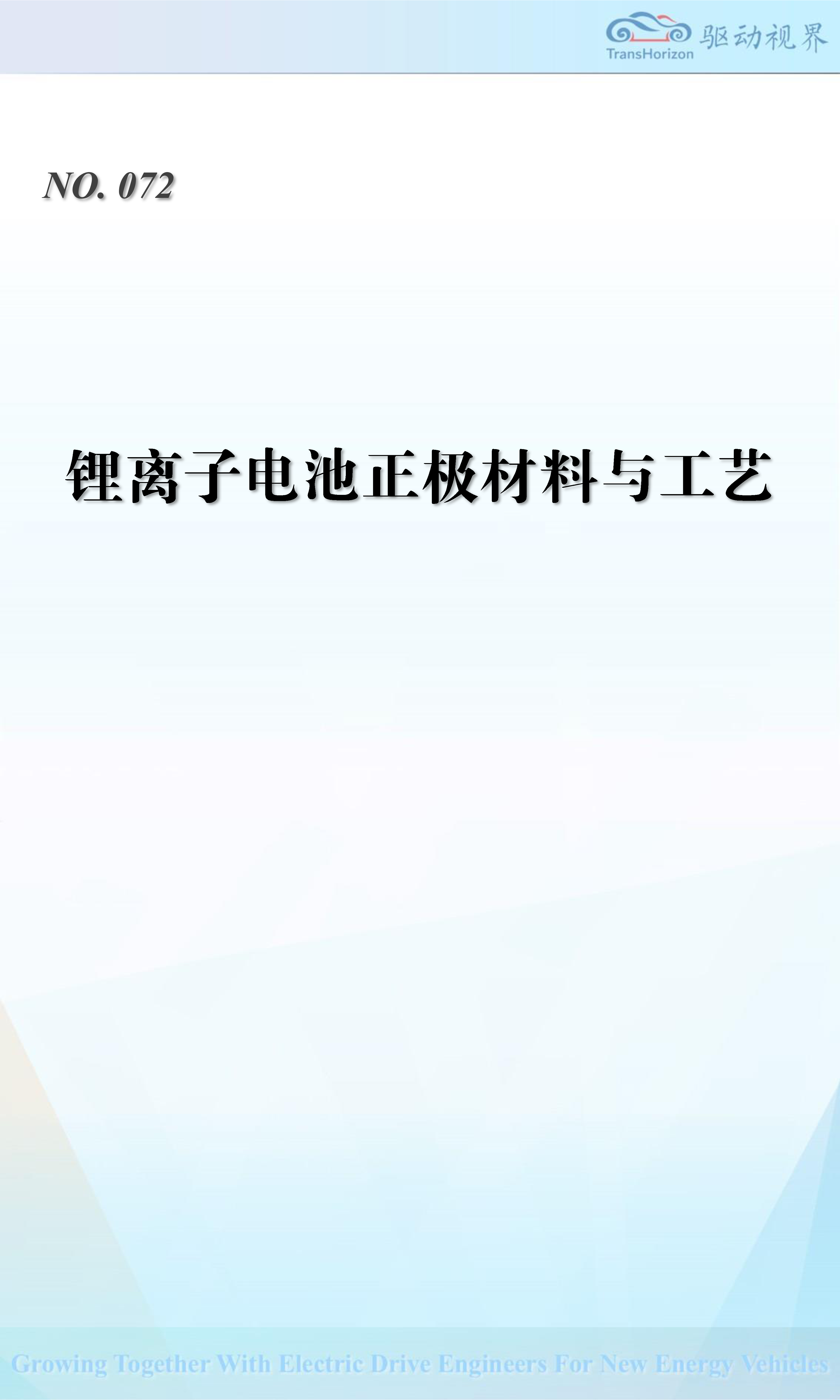 锂离子电池正极材料与工艺