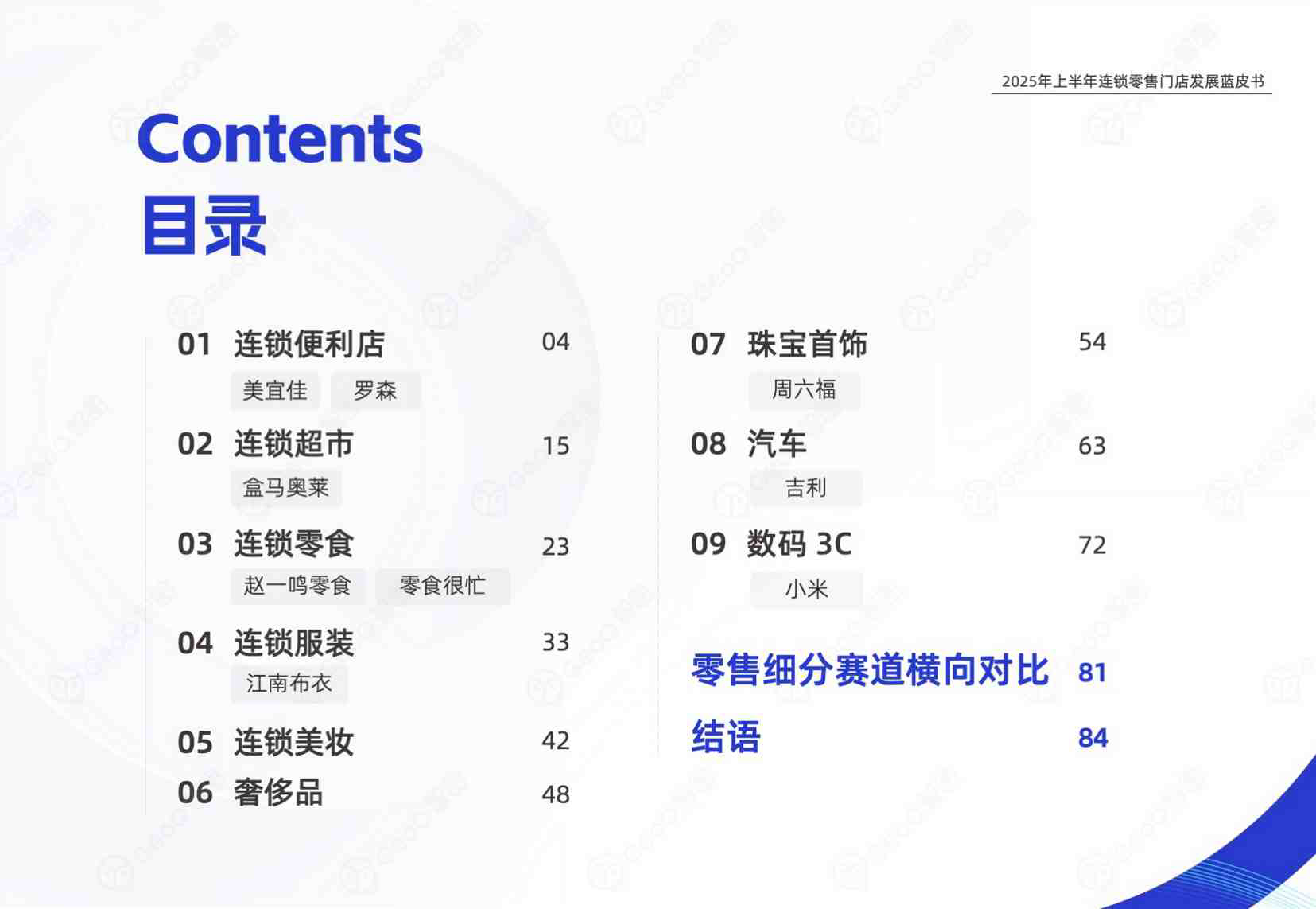 2025年上半年连锁零售门店发展蓝皮书