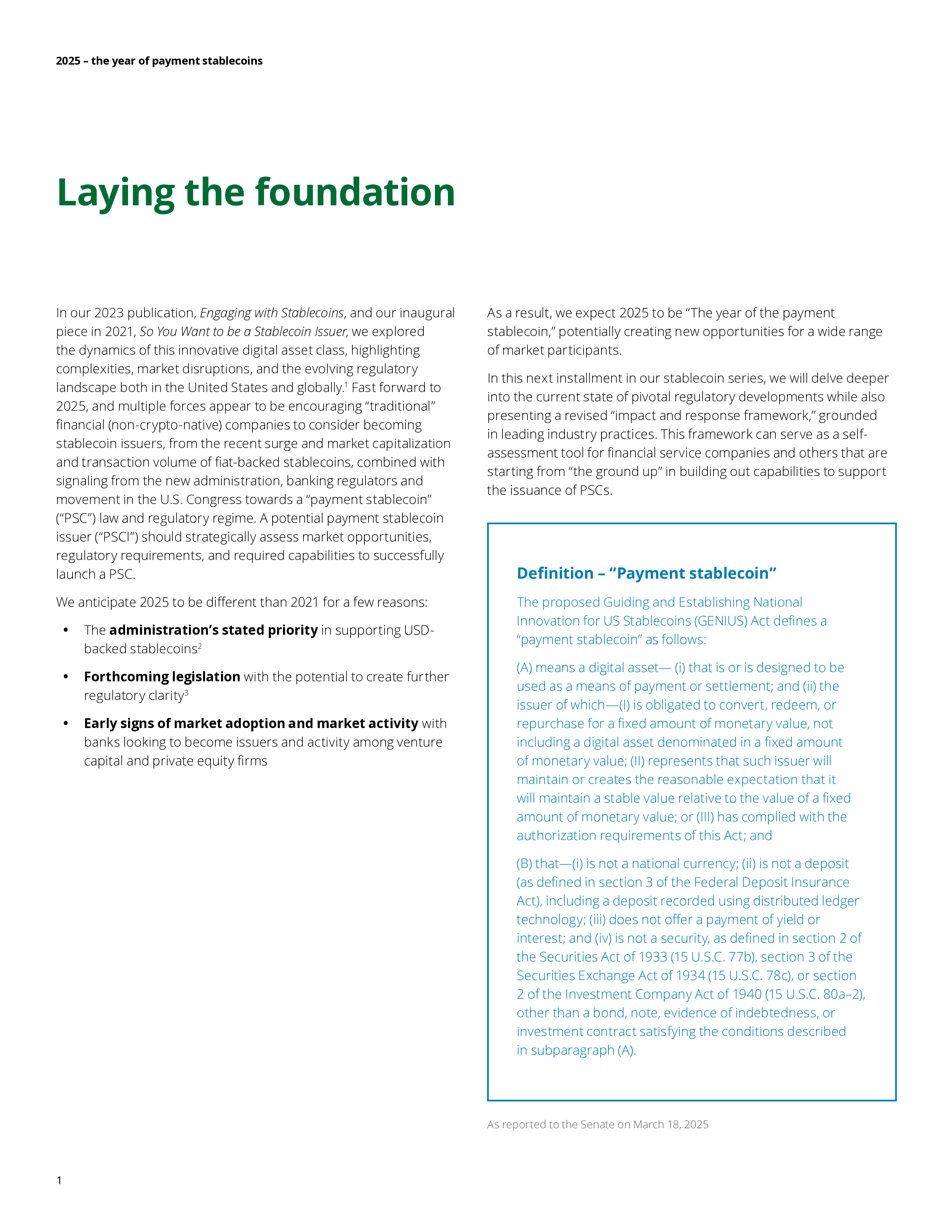 德勤Deloitte2025美国支付稳定币之年监管动态风险框架与市场机遇报告英文版31页