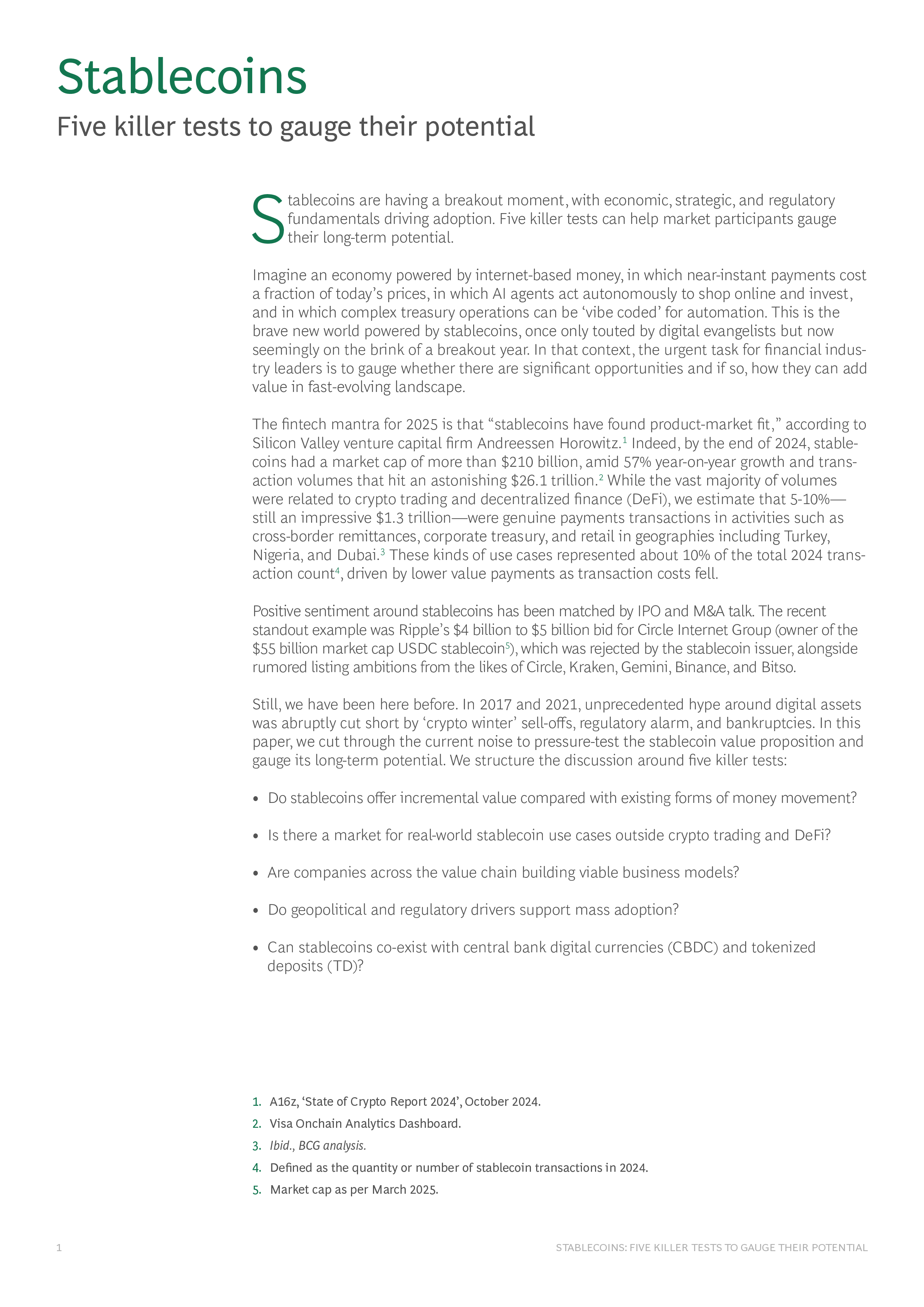 波士顿咨询BCG2025稳定币评估其潜力的五项关键测试白皮书英文版23页